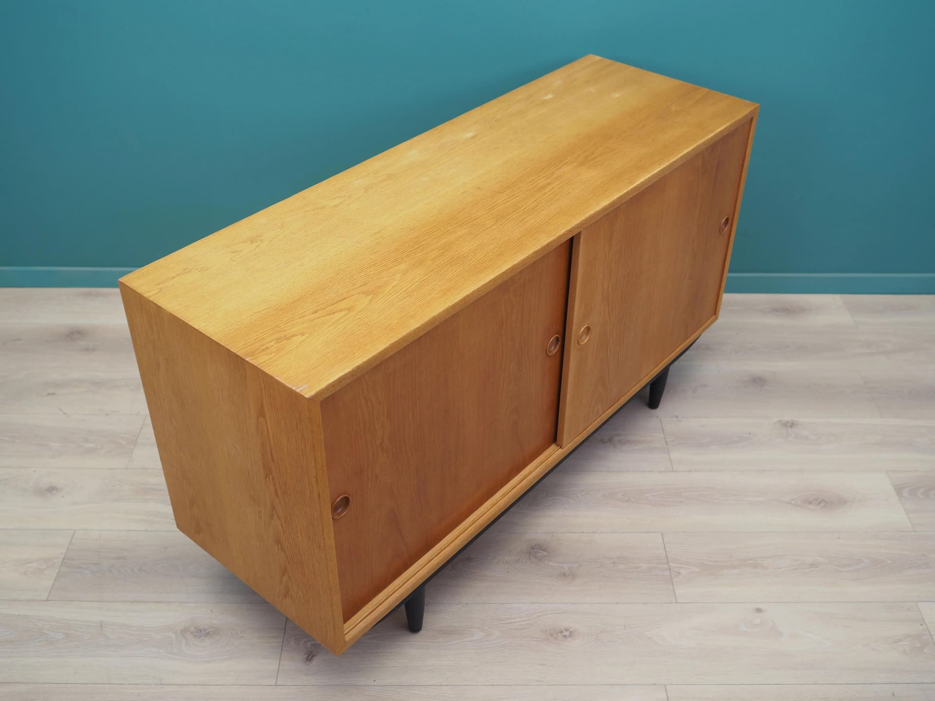 Sideboard, dąb ciemnobrązowy, proj. B. Mogensen, Szwecja, lata 60. - 16539