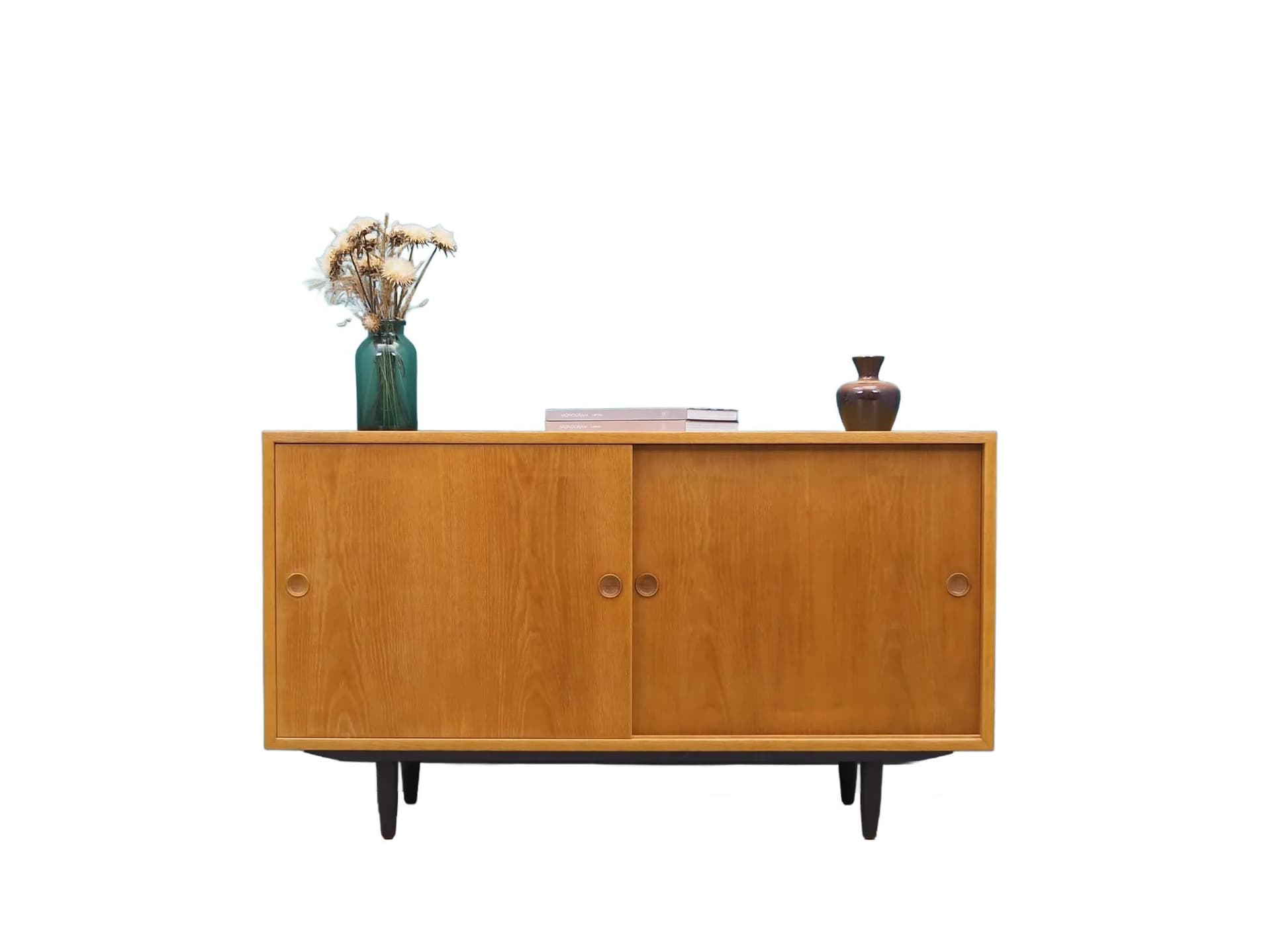 Sideboard, dąb ciemnobrązowy, proj. B. Mogensen, Szwecja, lata 60.