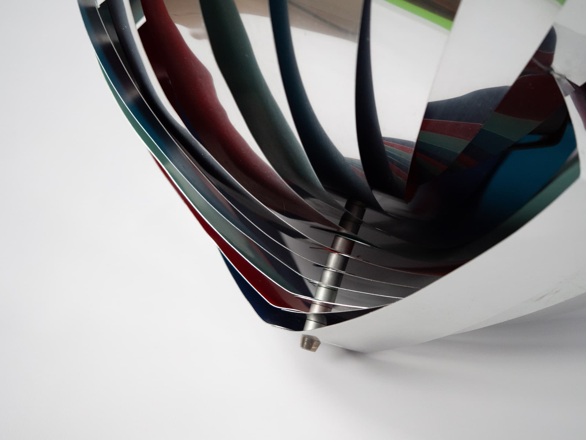 Lampa wisząca Konkylie, multikolor, aluminium, proj. L. Weisdorf, Lyfa, Dania, lata 60. - 227091