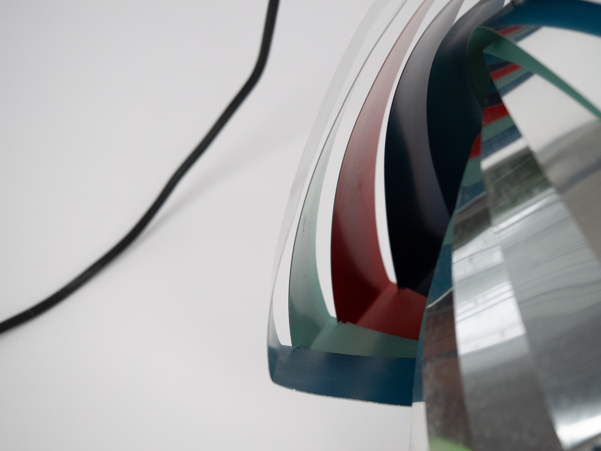 Lampa wisząca Konkylie, multikolor, aluminium, proj. L. Weisdorf, Lyfa, Dania, lata 60. - 227089