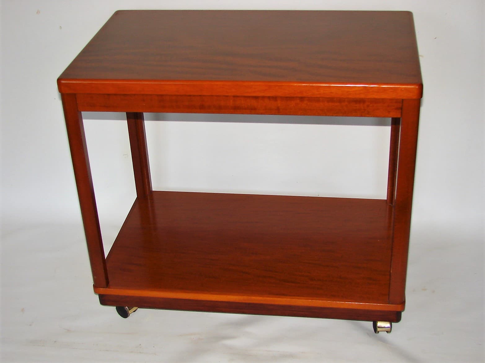 Stolik pomocniczy, brązowy, drewno, lata 70. - 227129