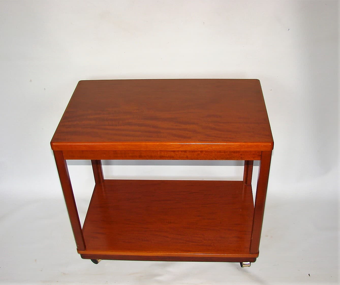 Stolik pomocniczy, brązowy, drewno, lata 70. - 227125