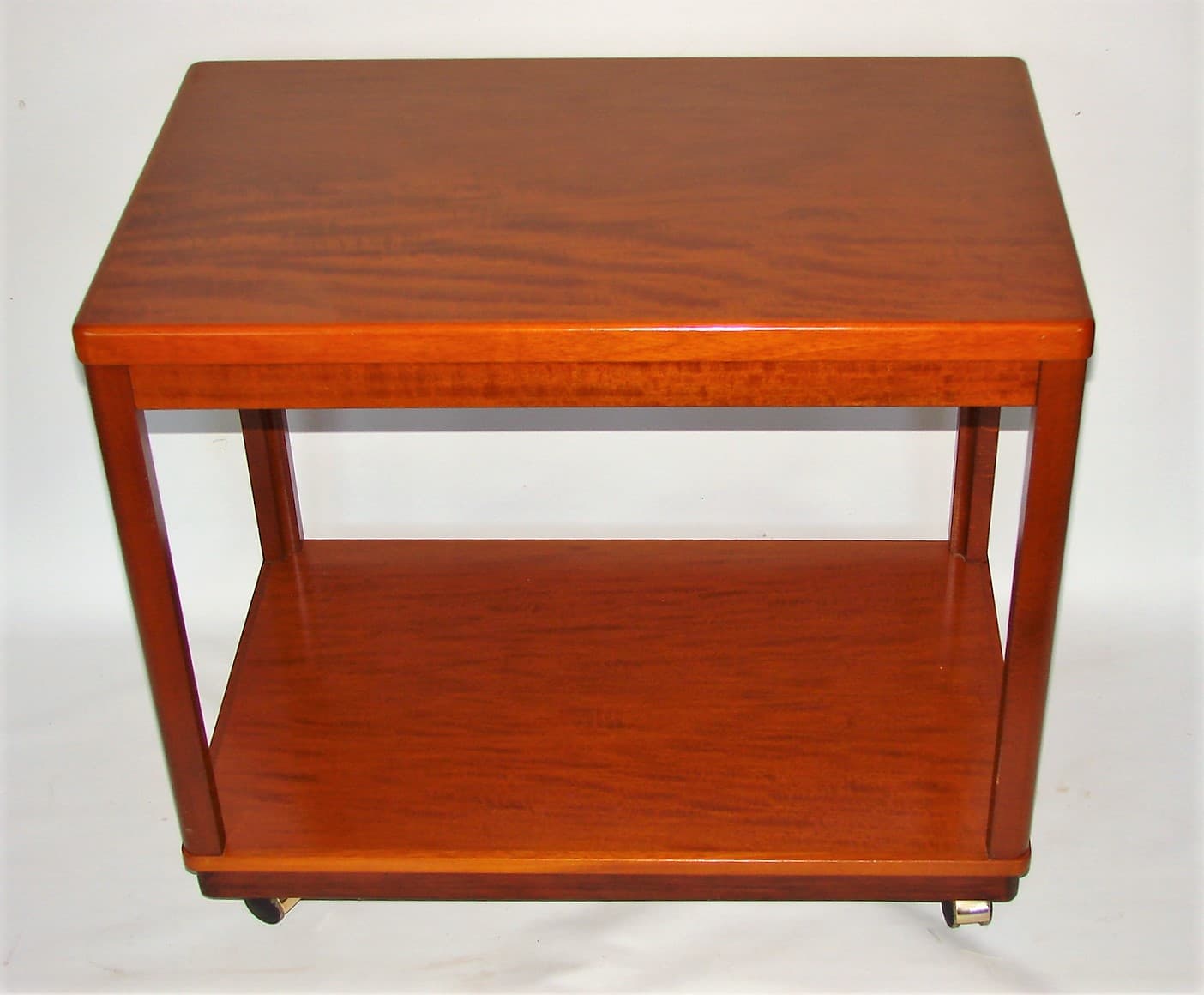 Stolik pomocniczy, brązowy, drewno, lata 70. - 227128