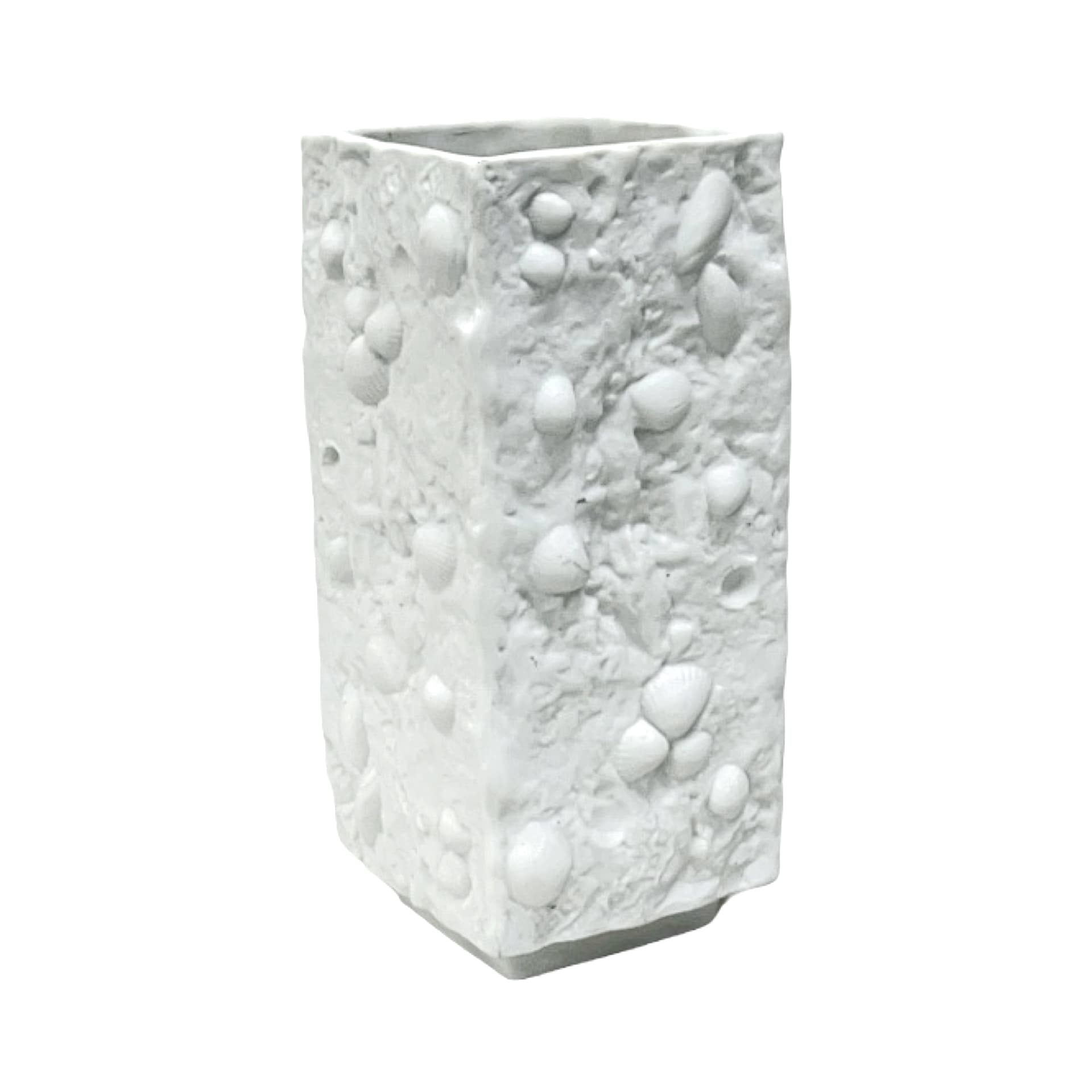 Wazon Skamieliny, biały, porcelana biskwitowa, Niemcy, lata 70. - 227198