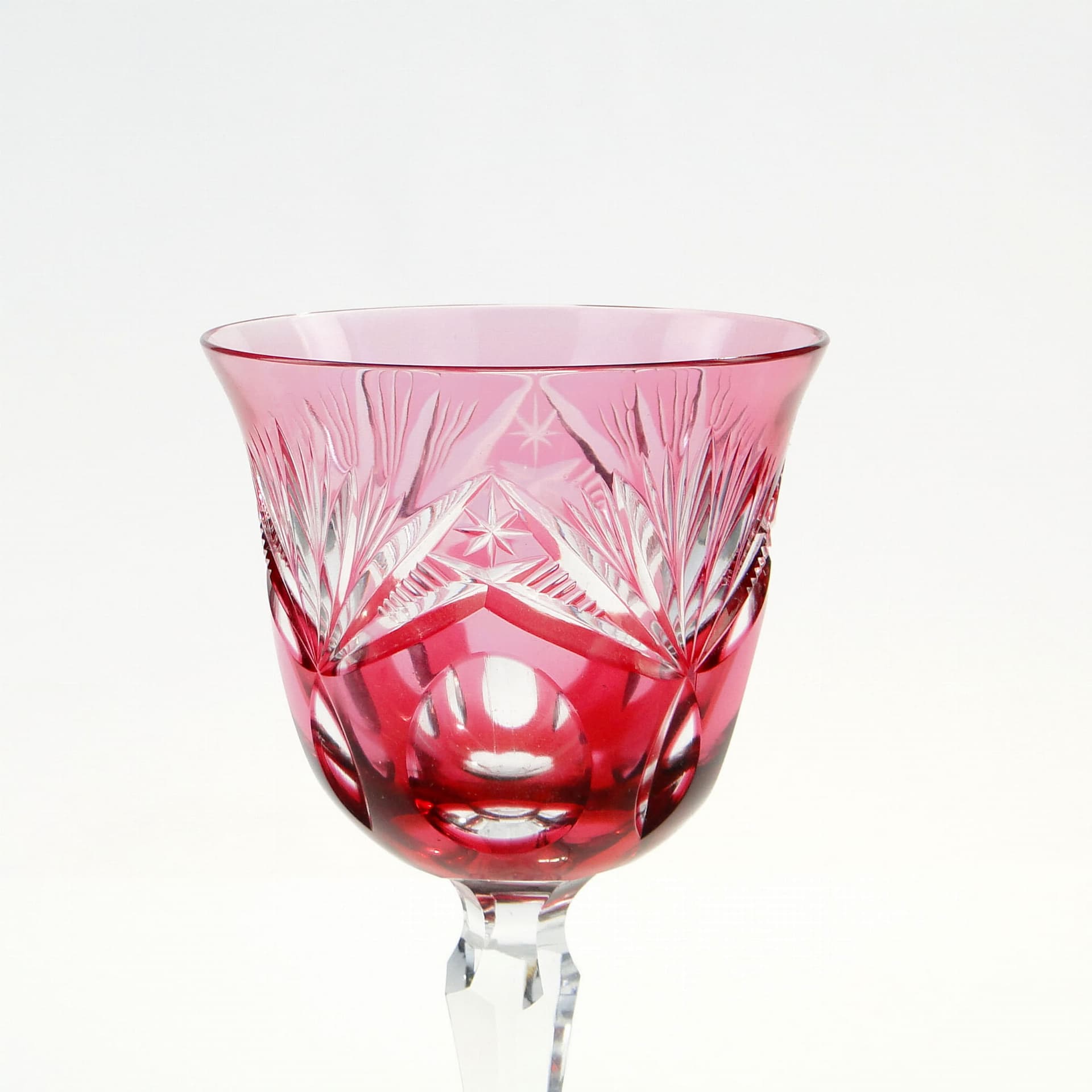 Kielich do czerwonego wina, kryształ czerwony, Nachtmann, Niemcy, lata 20. - 227481