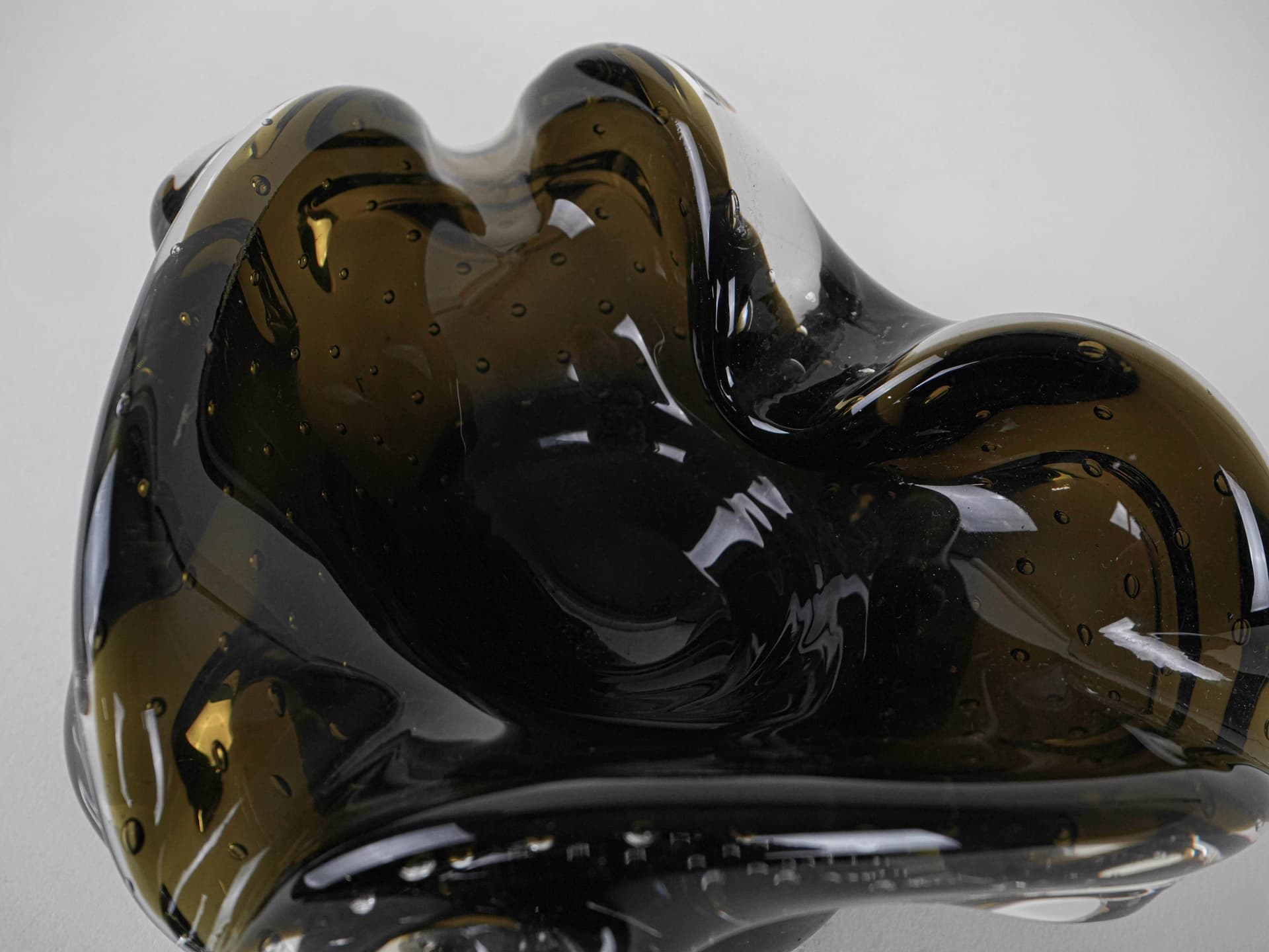 Patera Murano, zielony, szkło, Włochy, lata 60. - 227505