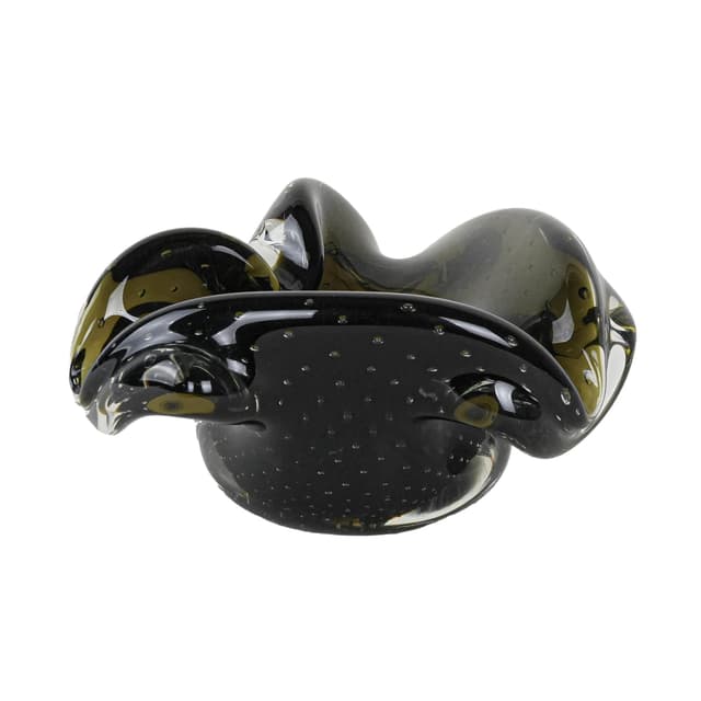 Patera Murano, zielony, szkło, Włochy, lata 60. - WYMIARY