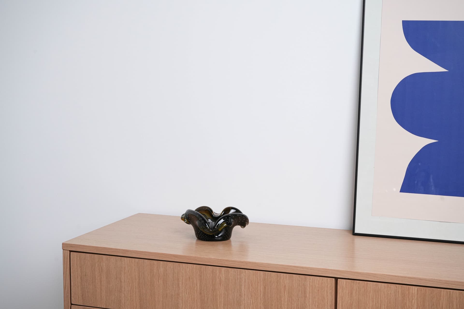 Patera Murano, zielony, szkło, Włochy, lata 60. - 227504