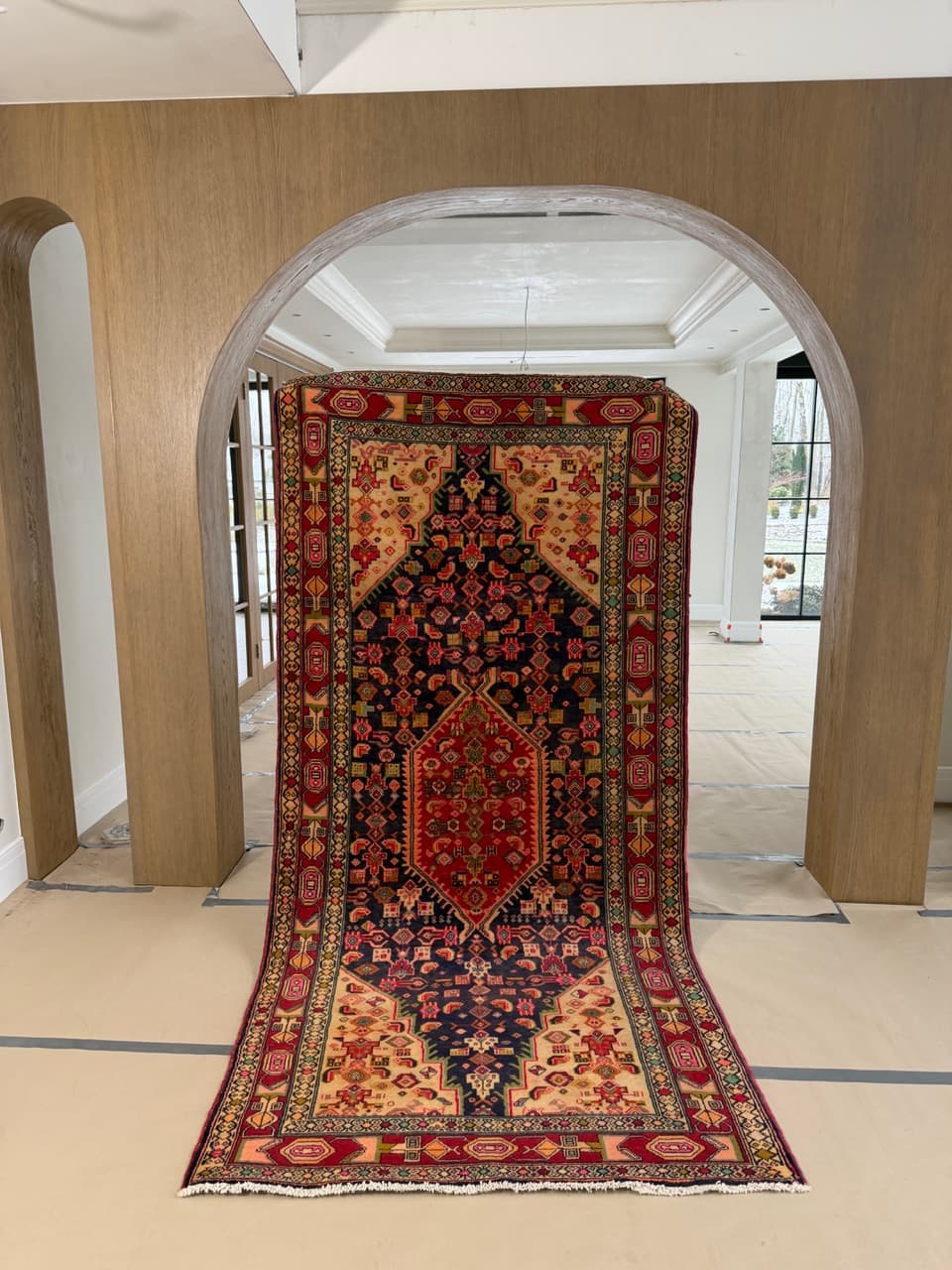 Dywan Hamadan 300x145 cm, multikolor, wełna, Iran - 227622