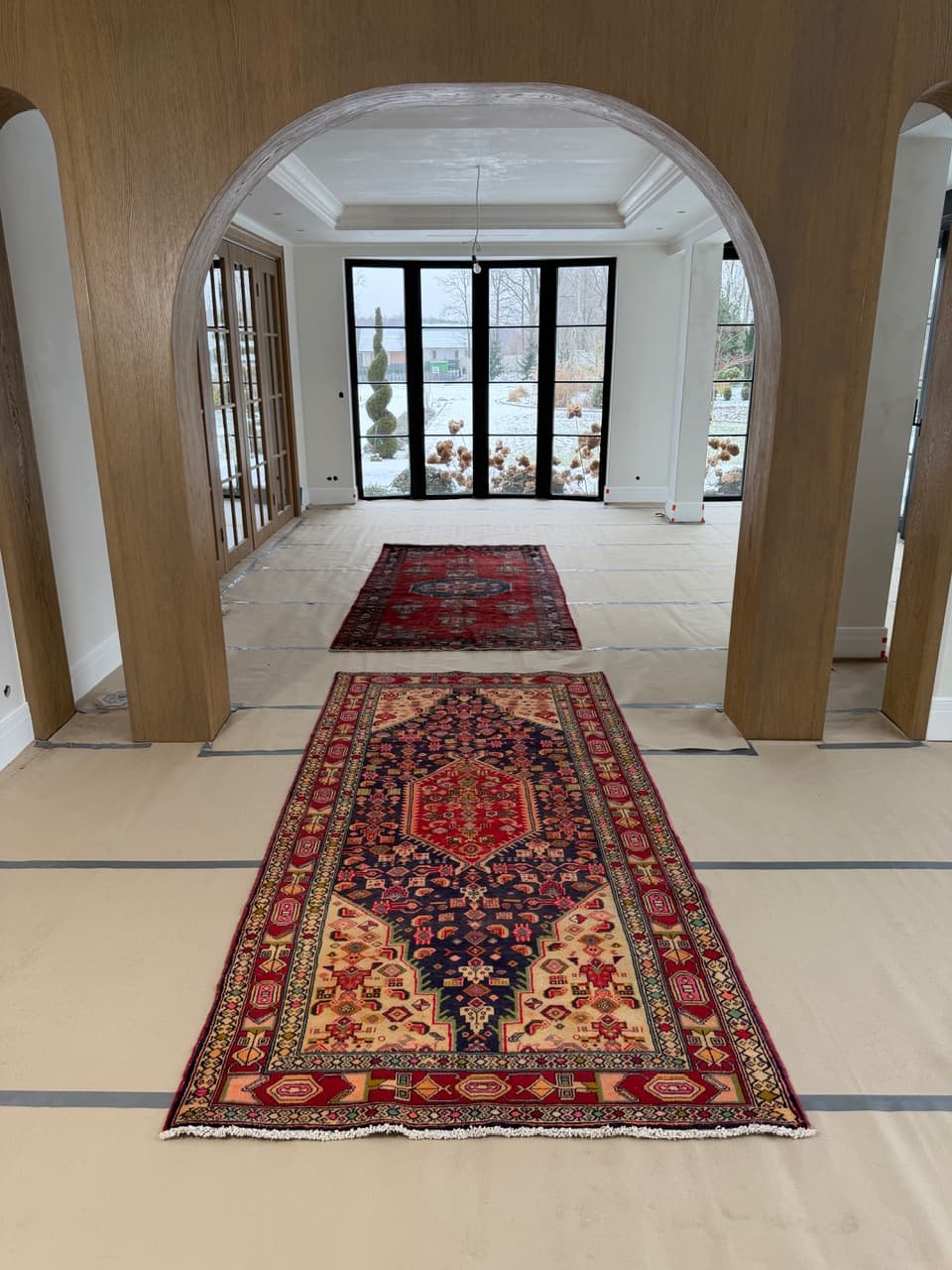 Dywan Hamadan 300x145 cm, multikolor, wełna, Iran - 227620