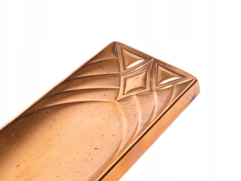 Kałamarz secesyjny, miedź brązowy, WMF, Niemcy, XIX w. - 227635