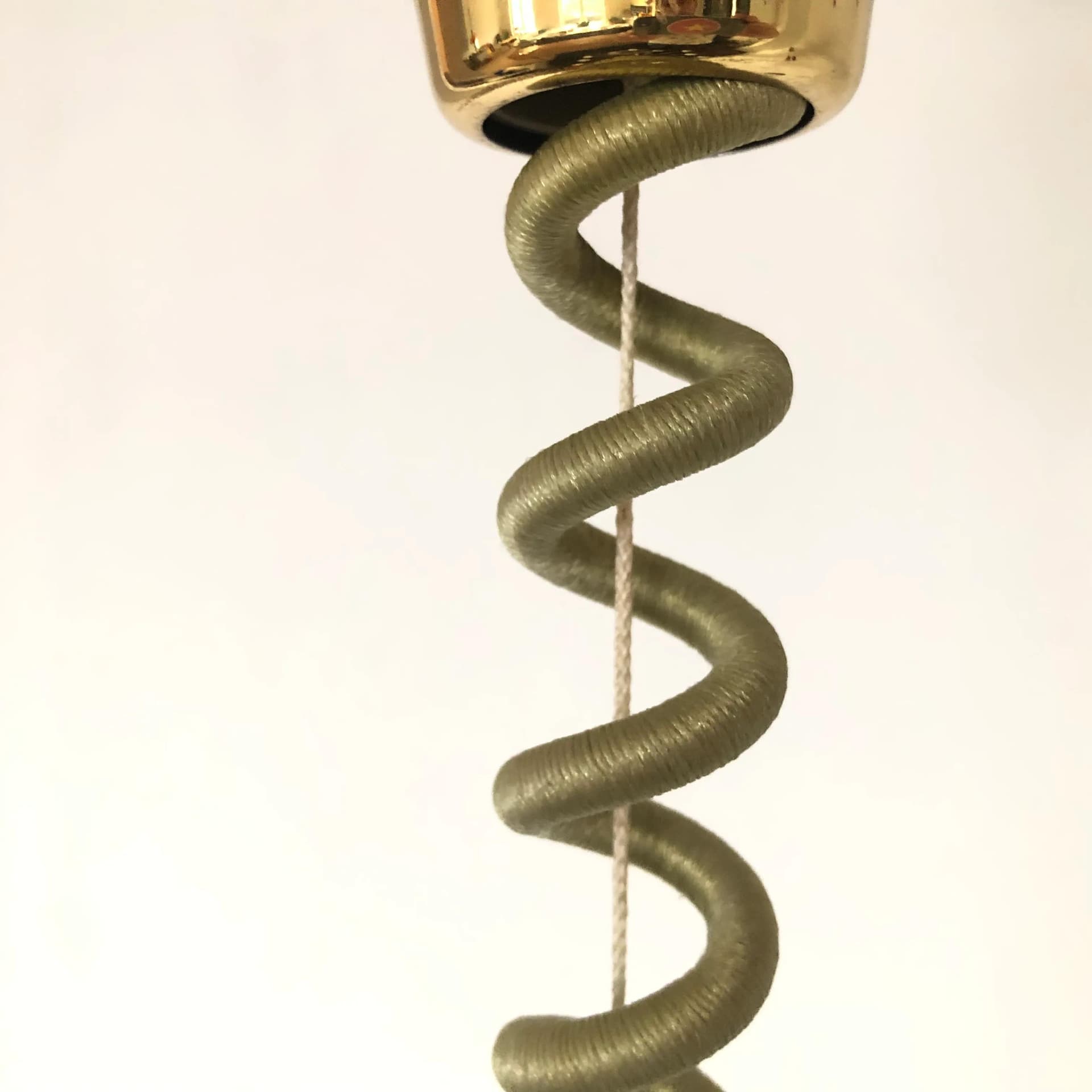 Ceiling lamp, golden brass, Star Leuchten Köln, Germany, 1970s - 16715