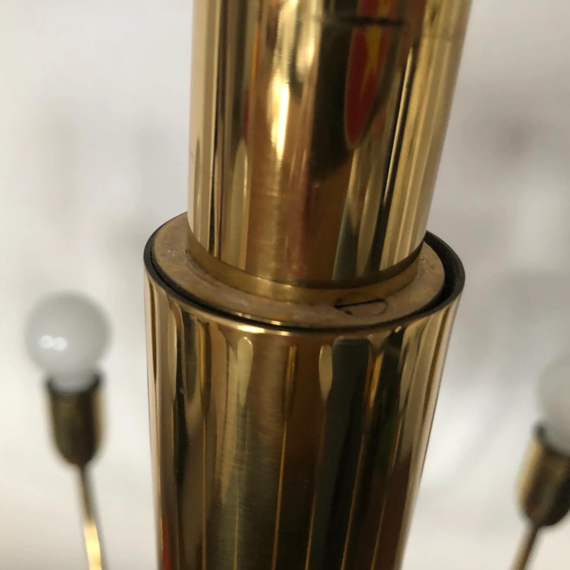 Ceiling lamp, golden brass, Star Leuchten Köln, Germany, 1970s - 16713