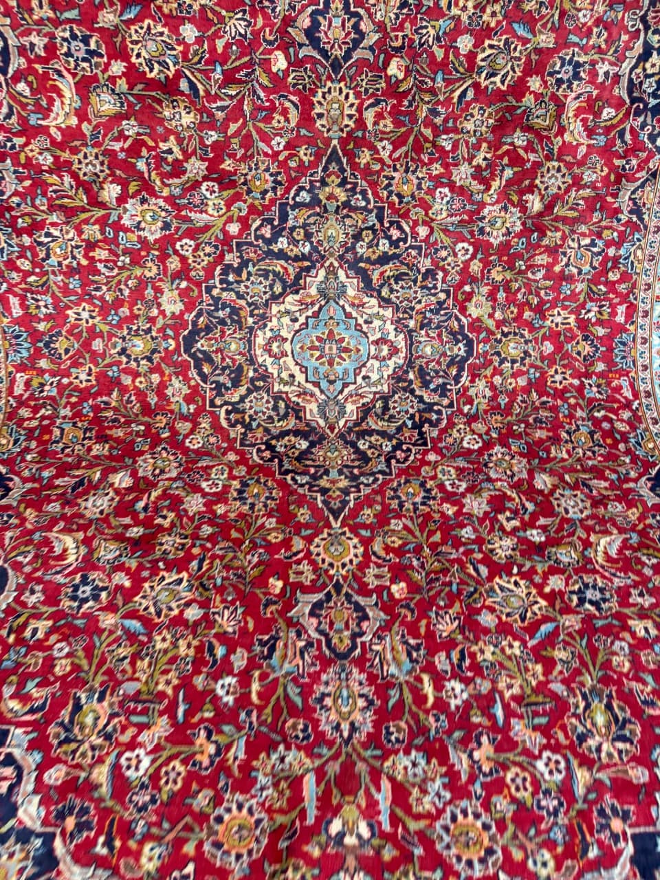 Dywan Kashan 410x300 cm, multikolor, wełna, Iran - 227895
