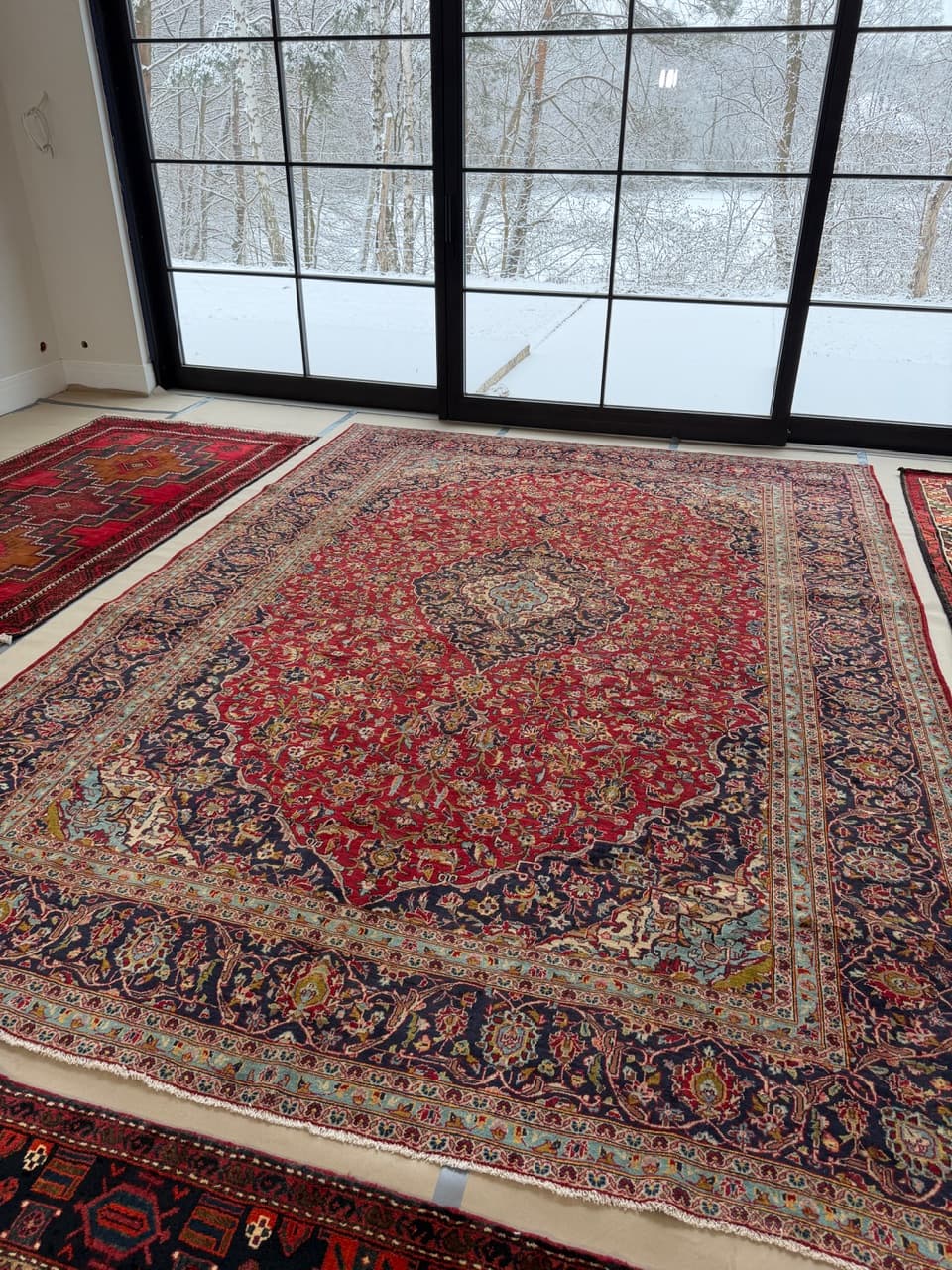 Dywan Kashan 410x300 cm, multikolor, wełna, Iran - 227885