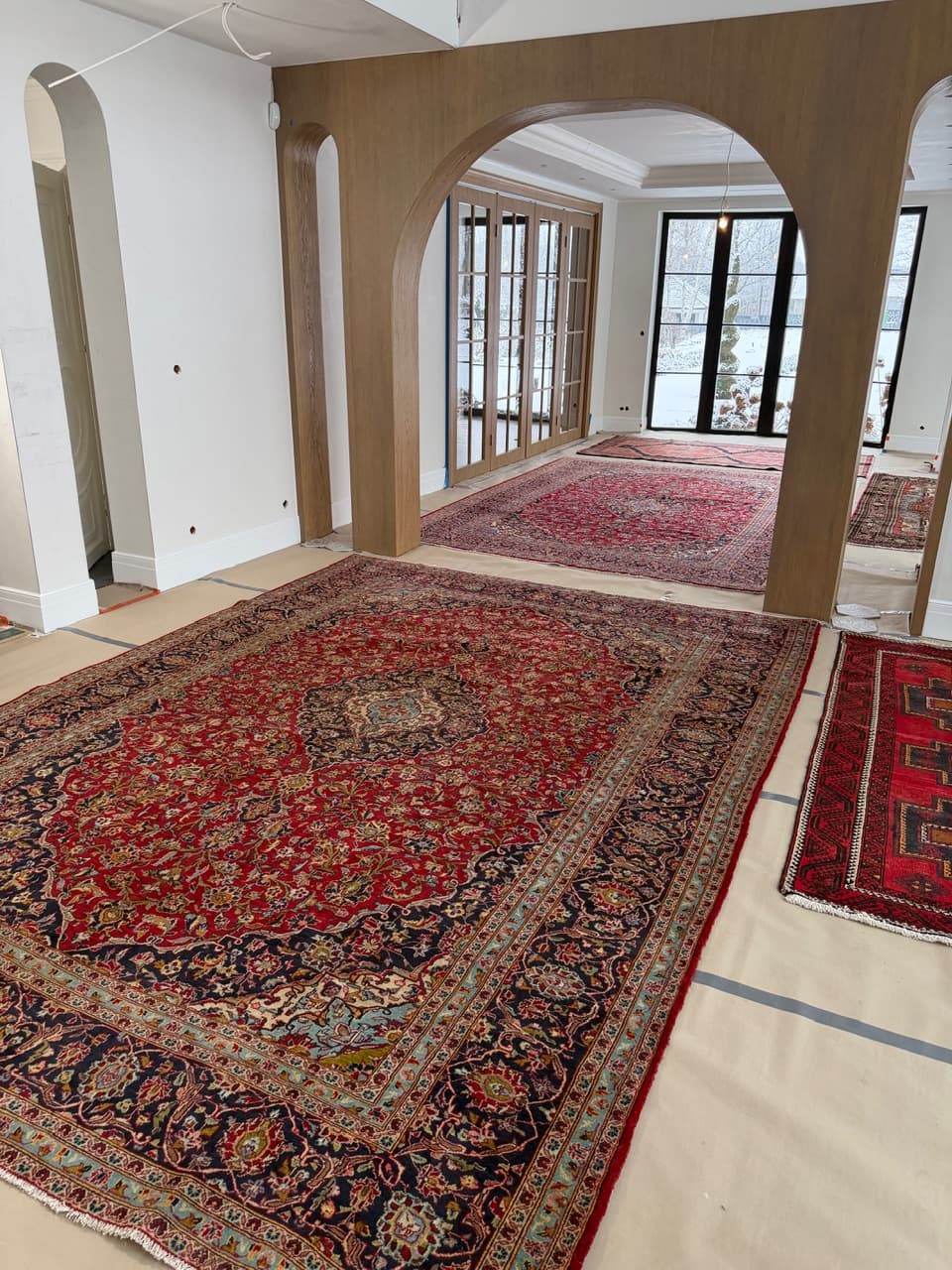 Dywan Kashan 410x300 cm, multikolor, wełna, Iran - 227896