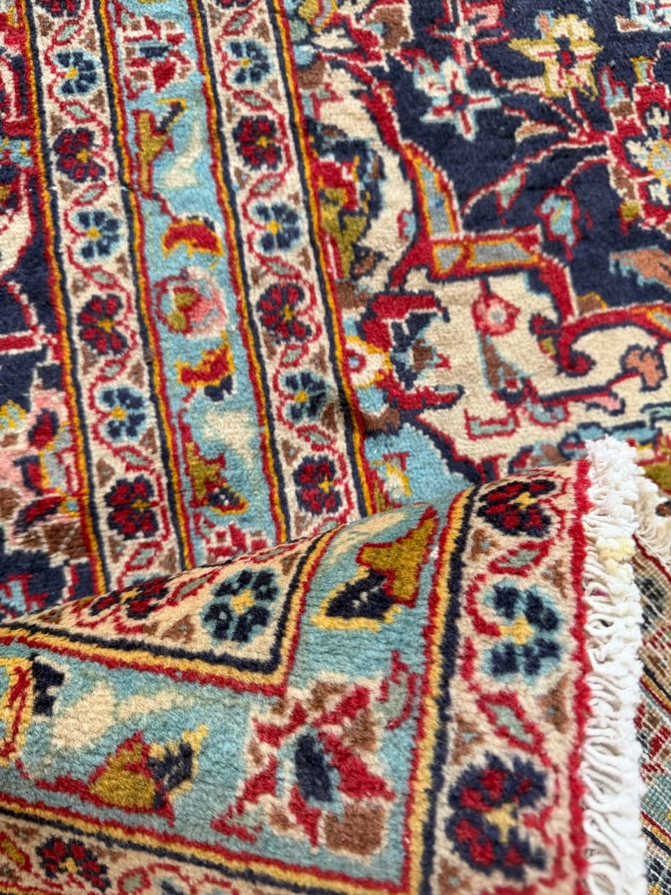 Dywan Kashan 410x300 cm, multikolor, wełna, Iran - 227887