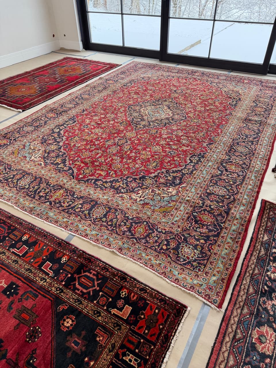 Dywan Kashan 410x300 cm, multikolor, wełna, Iran - 227886