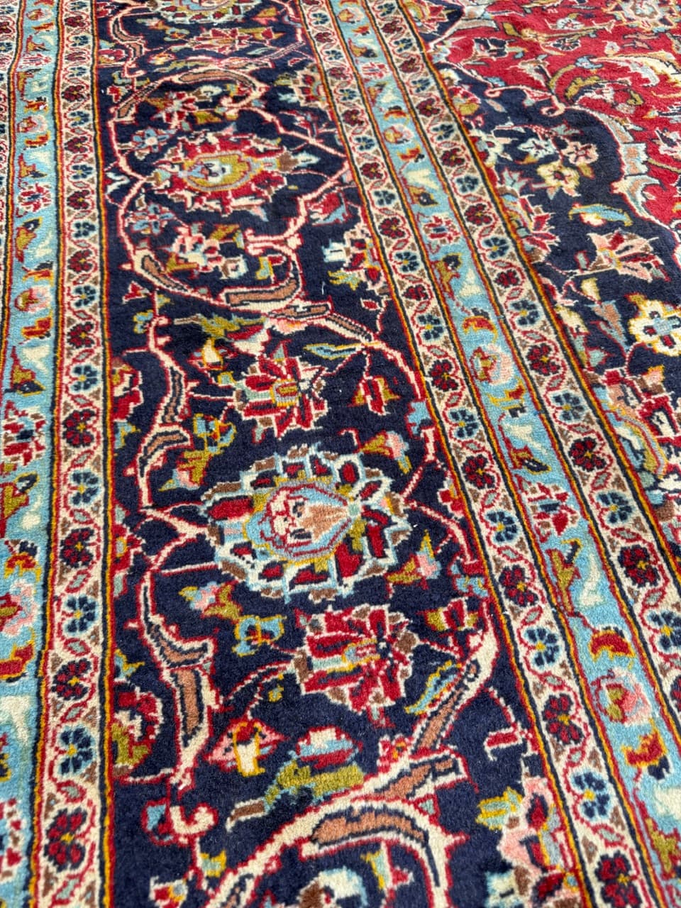 Dywan Kashan 410x300 cm, multikolor, wełna, Iran - 227899