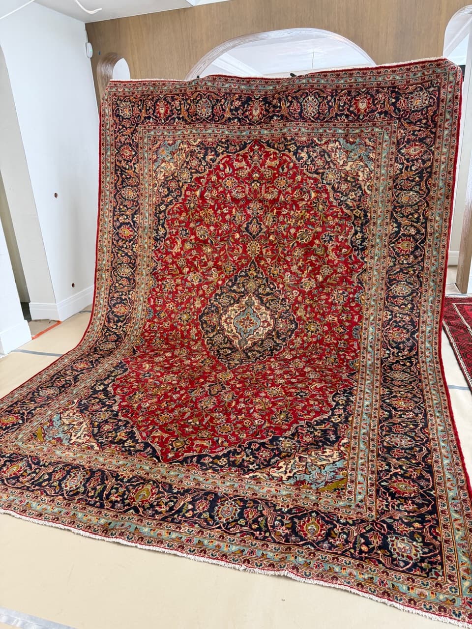 Dywan Kashan 410x300 cm, multikolor, wełna, Iran - 227889