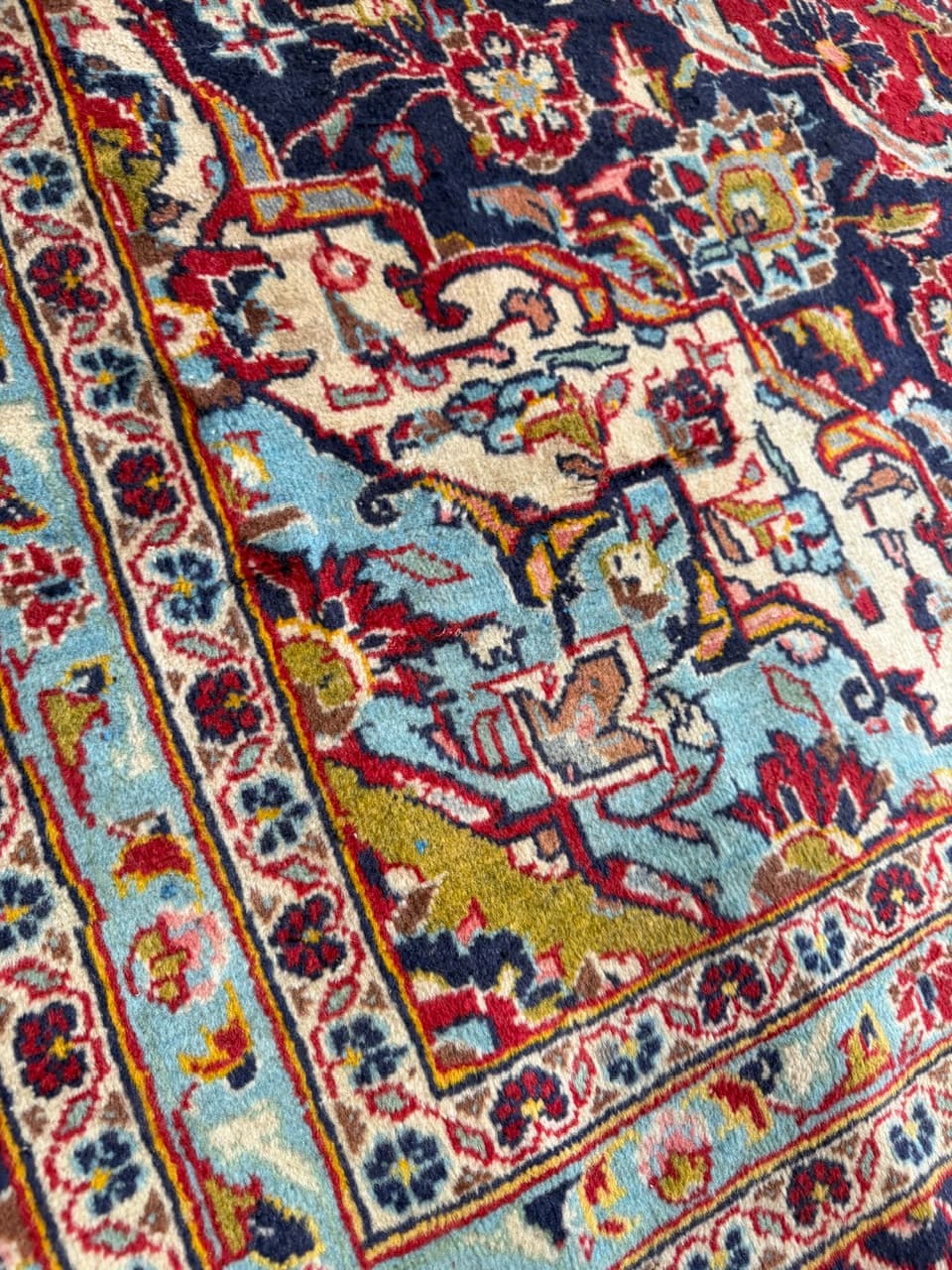 Dywan Kashan 410x300 cm, multikolor, wełna, Iran - 227894