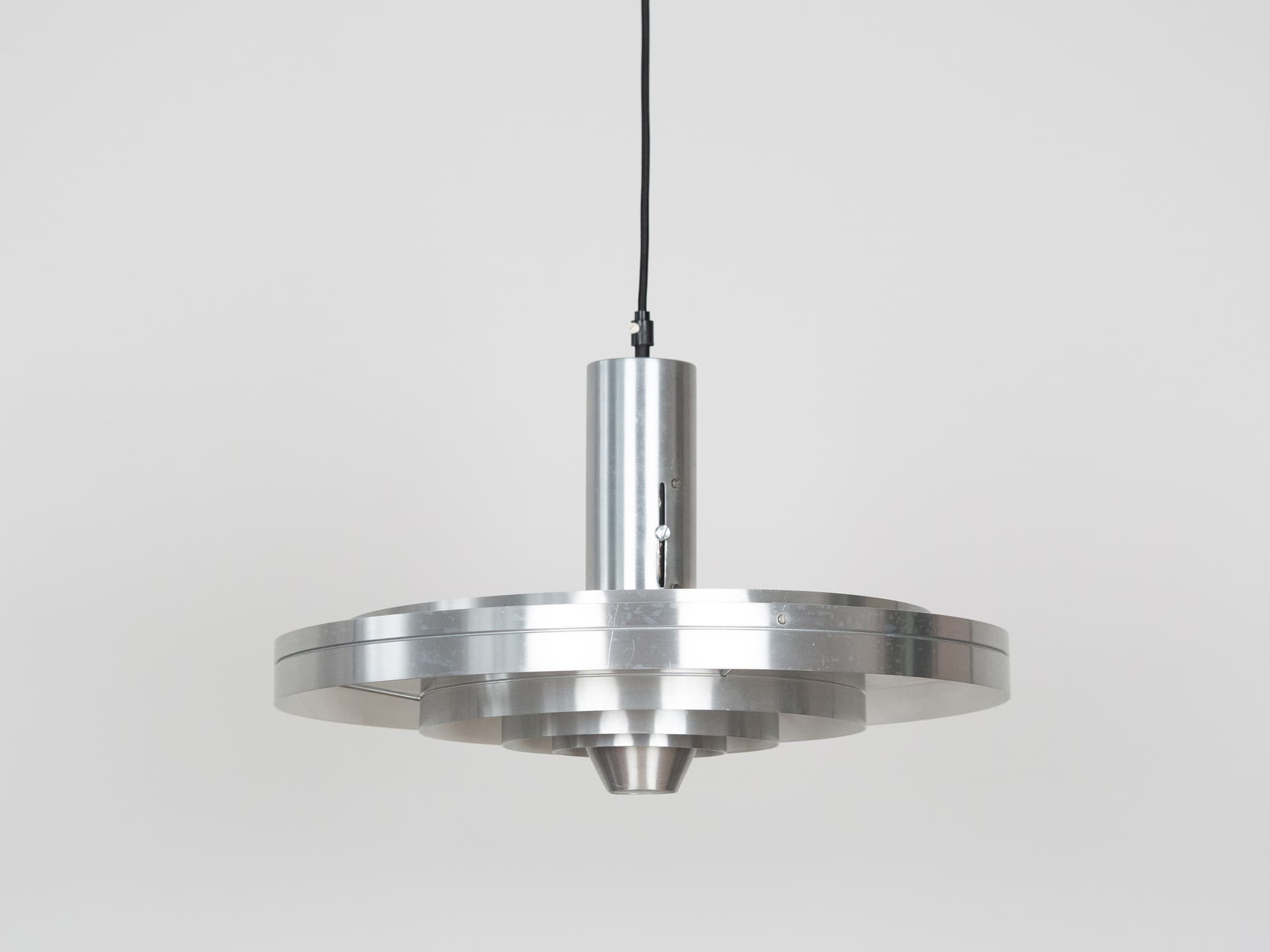 Lampa wisząca, szary metal, Fog & Mørup, Dania, lata 60. - 228020