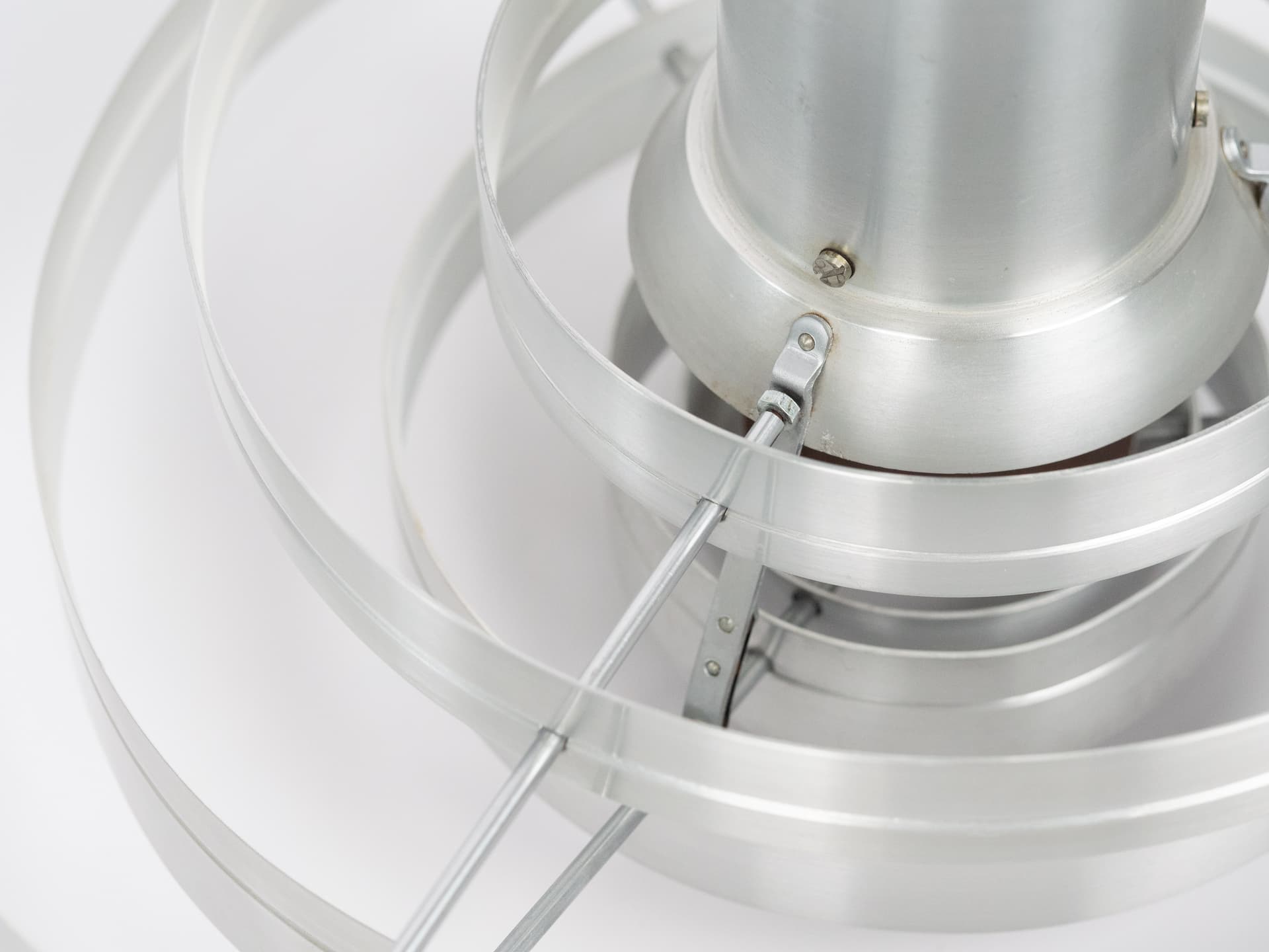 Lampa wisząca, szary metal, Fog & Mørup, Dania, lata 60. - 228028