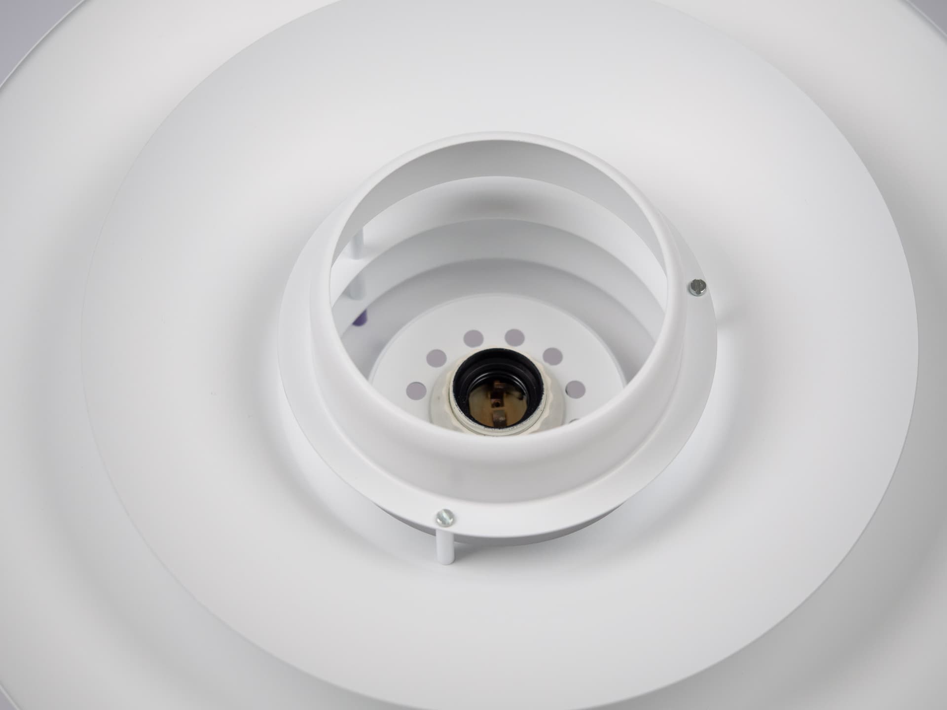 Para lamp wiszących P376, biały, aluminium, proj. J. Kastholm, P. Fabricius, Nordisk Solar, Dania, lata 80. - 228110