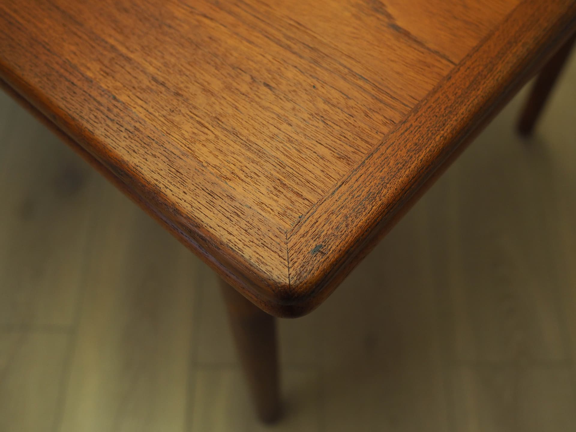 Stół jadalniany, teak brązowy, Dania, lata 70. - 228180