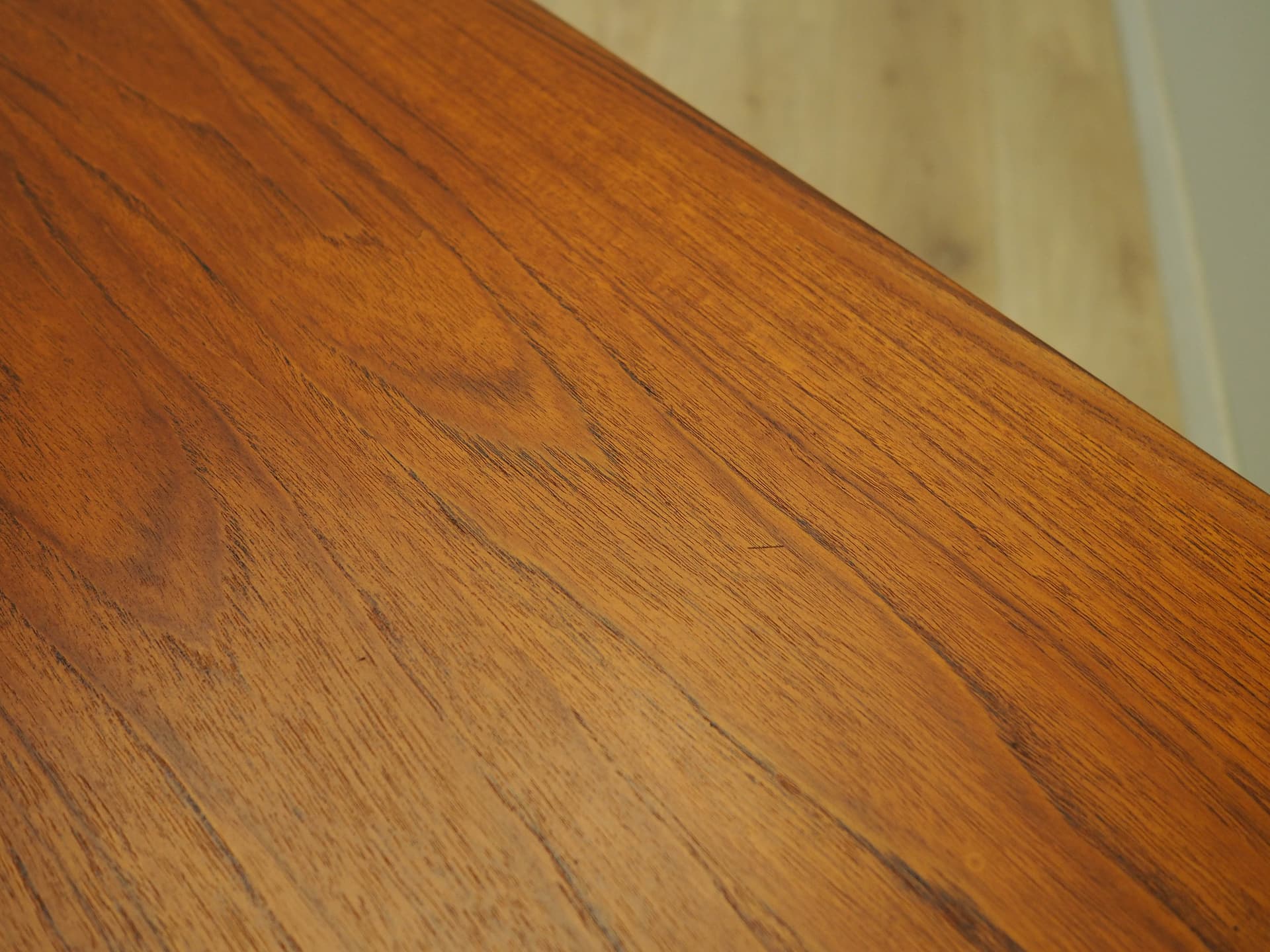 Stół jadalniany, teak brązowy, Dania, lata 70. - 228177