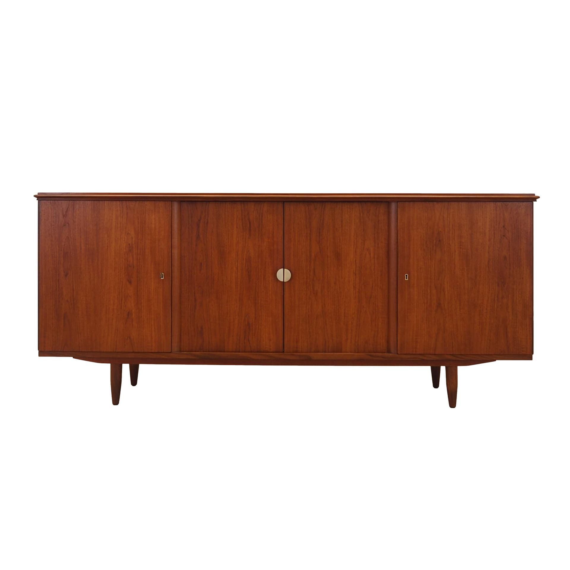 Sideboard, teak brązowy, Dania, lata 70.