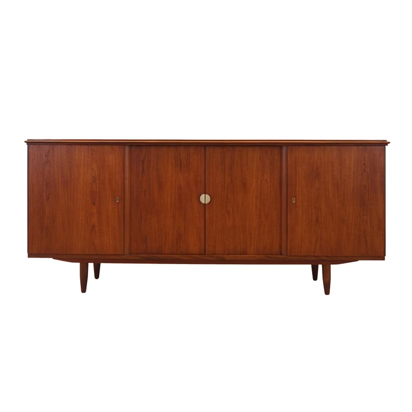Sideboard, teak brązowy, Dania, lata 70.