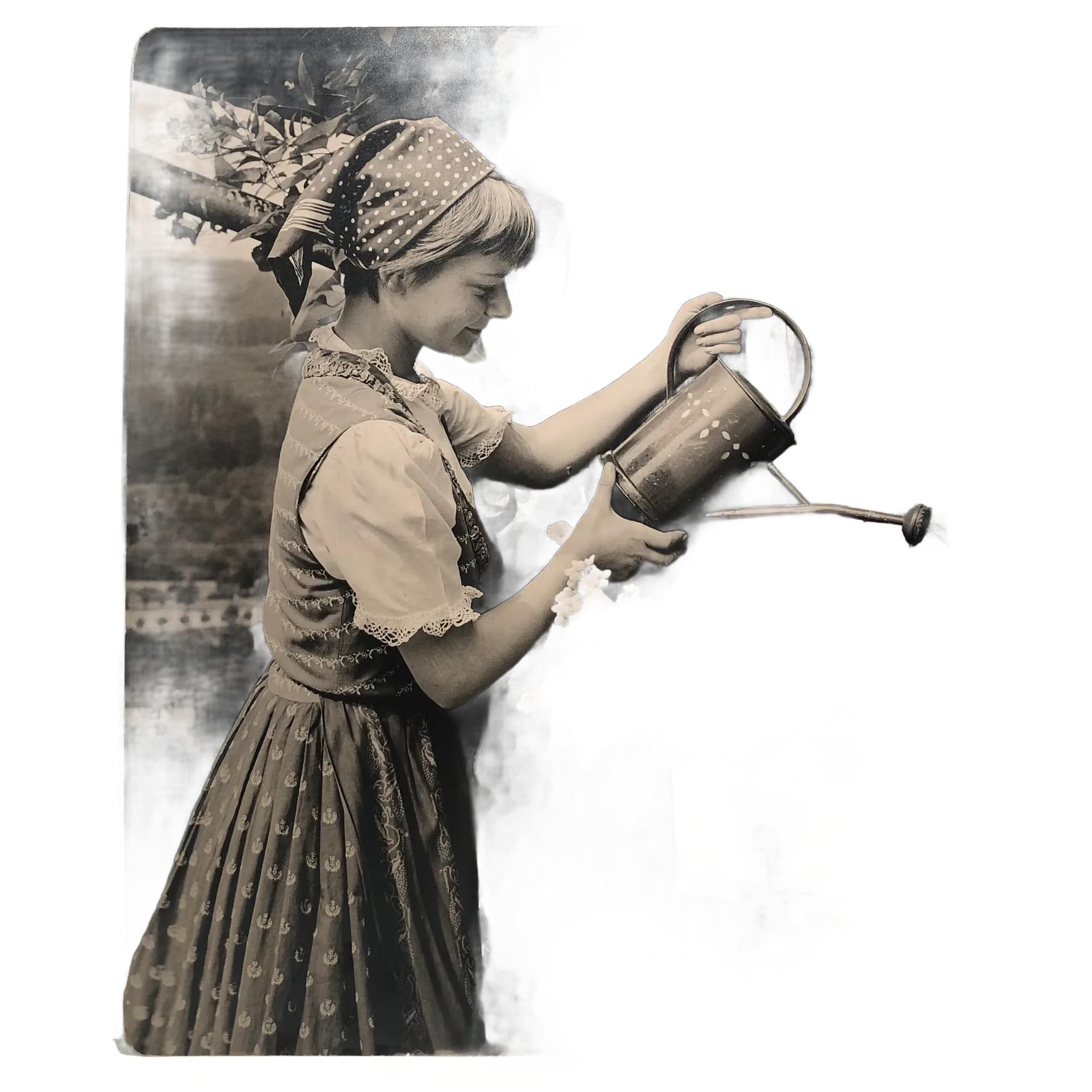 Reklama ścienna Leonar Photo Papiere, szary, drewno, Niemcy, lata 60.