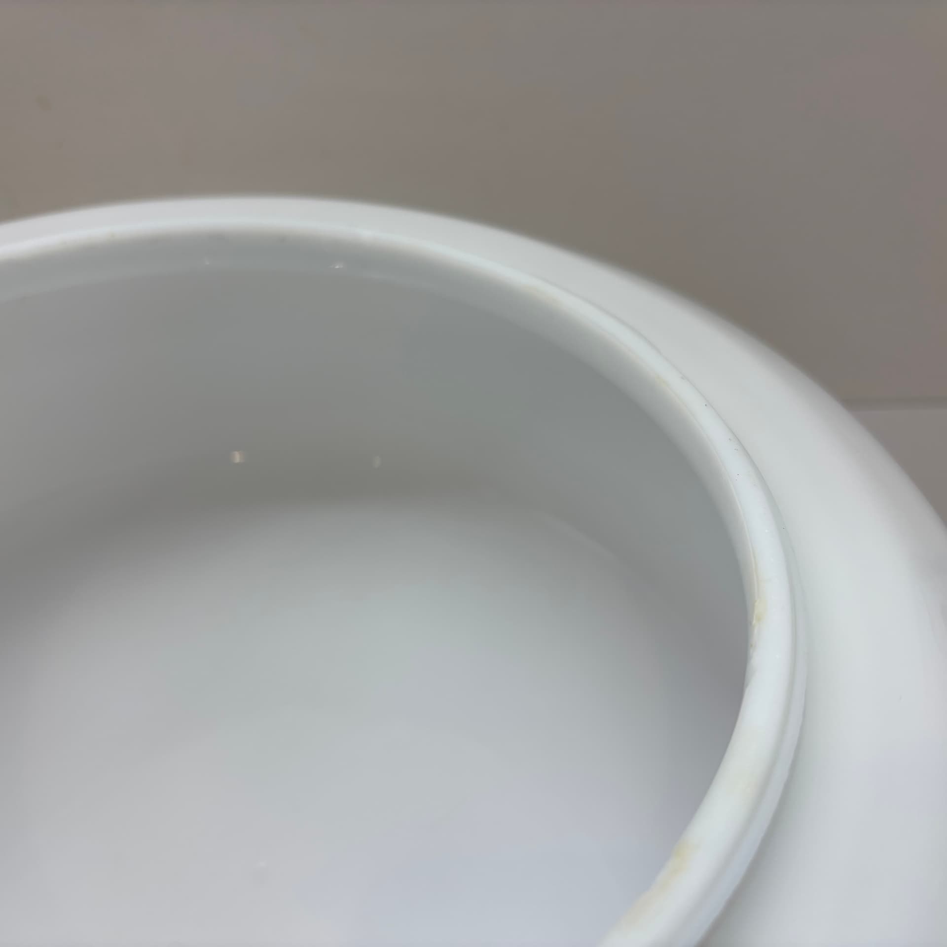 Kinkiet Bauhaus, biały, szkło, Niemcy, lata 70. - 228527