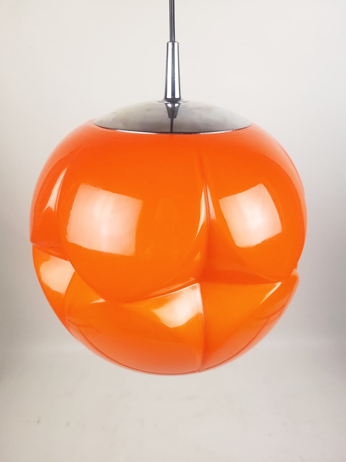 Lampa wisząca Artichoke, pomarańczowy, szkło, Peill & Putzler, Niemcy, lata 70. - 228597