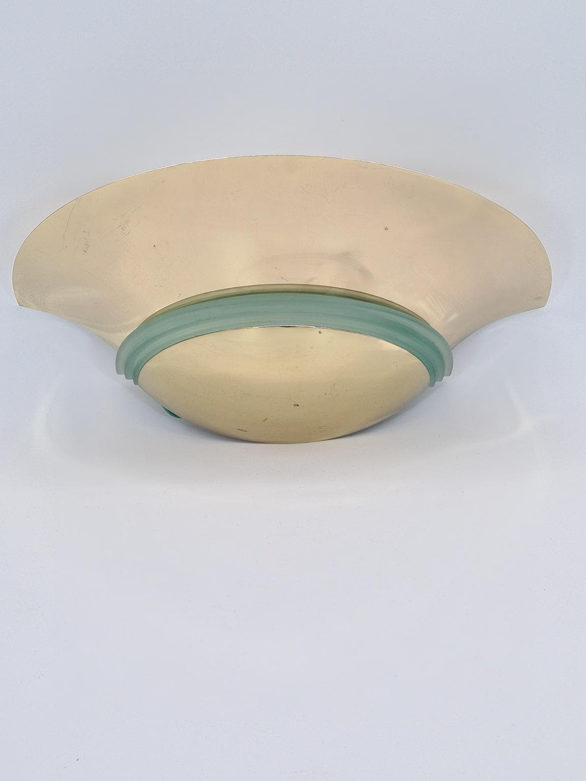 Kinkiet, złoty, metal, F&K Lighting, Niemcy, lata 70. - 228700