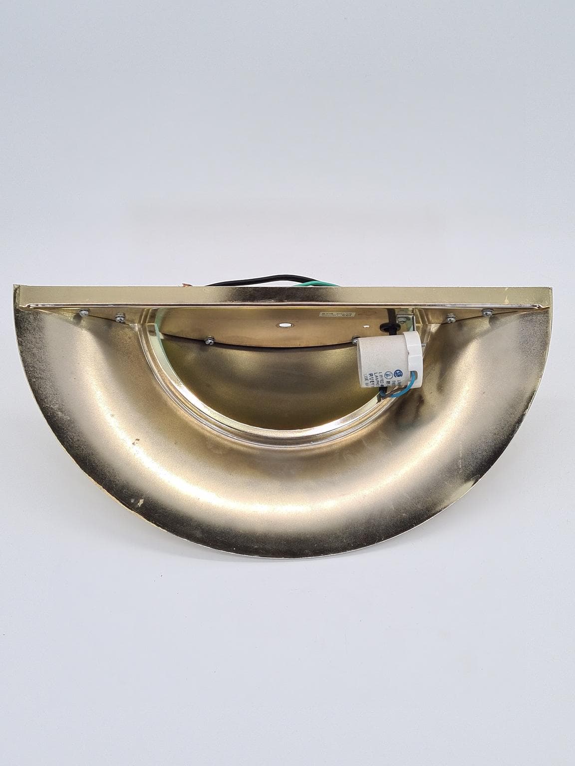 Kinkiet, złoty, metal, F&K Lighting, Niemcy, lata 70. - 228702