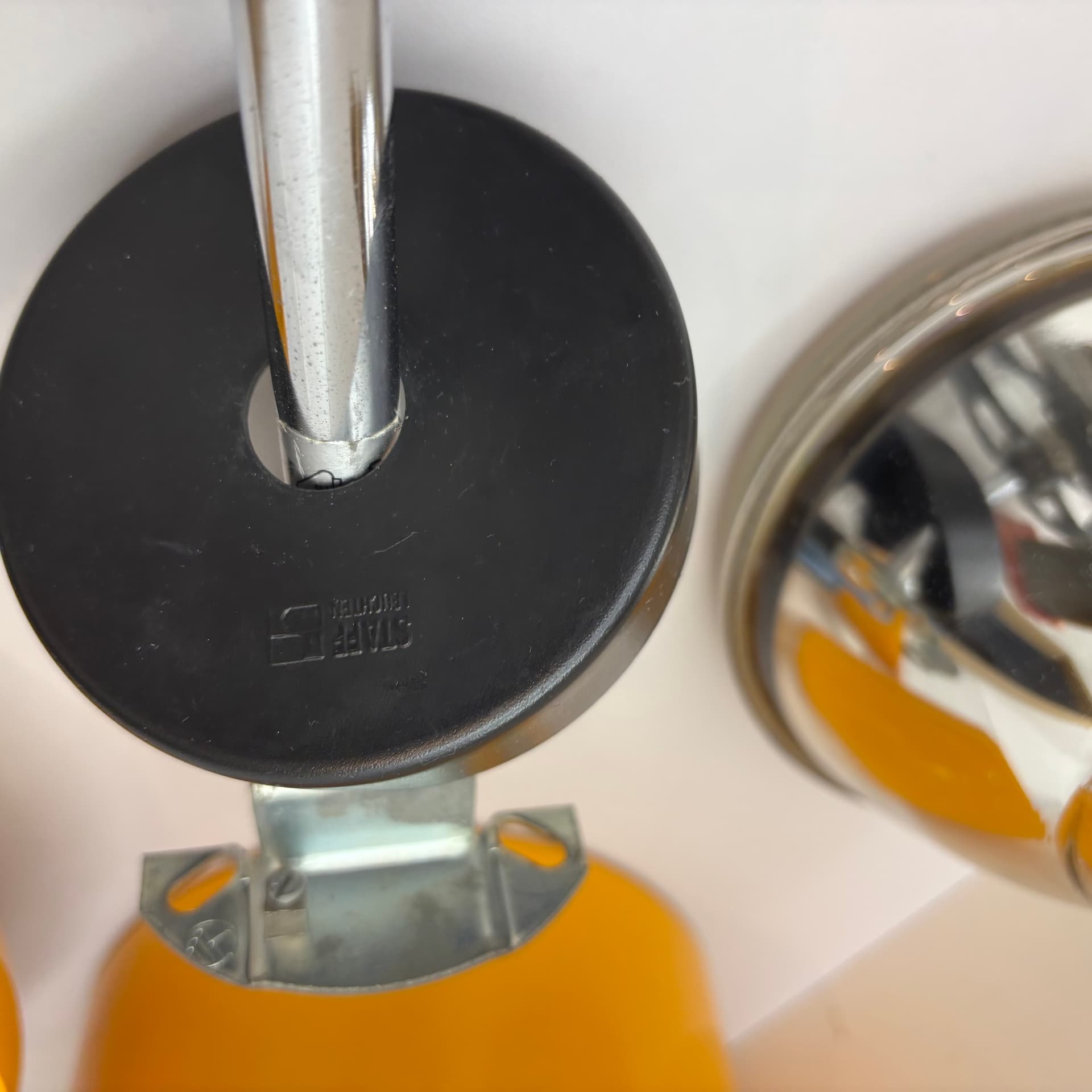 Kinkiet, żółty, Staff Leuchten, Niemcy, lata 70. - 228833