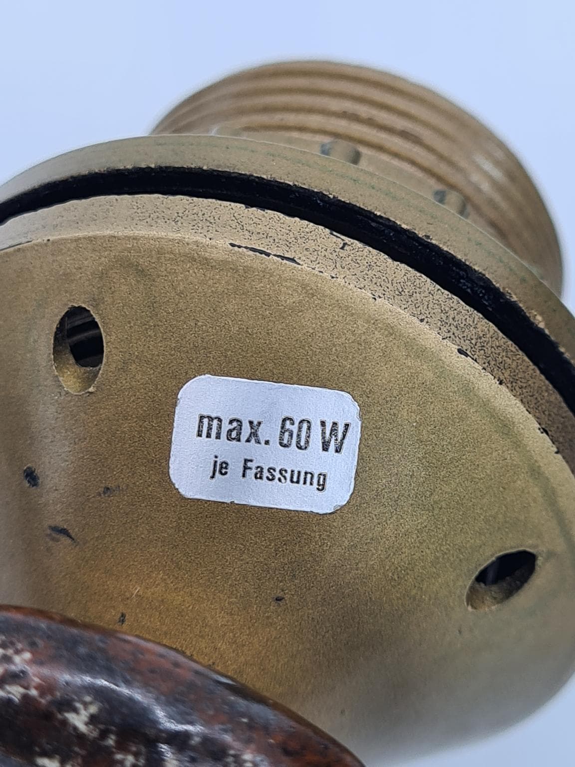 Para lamp stołowych Fat Lava, ceramika beżowa, Niemcy, lata 70. - 228845