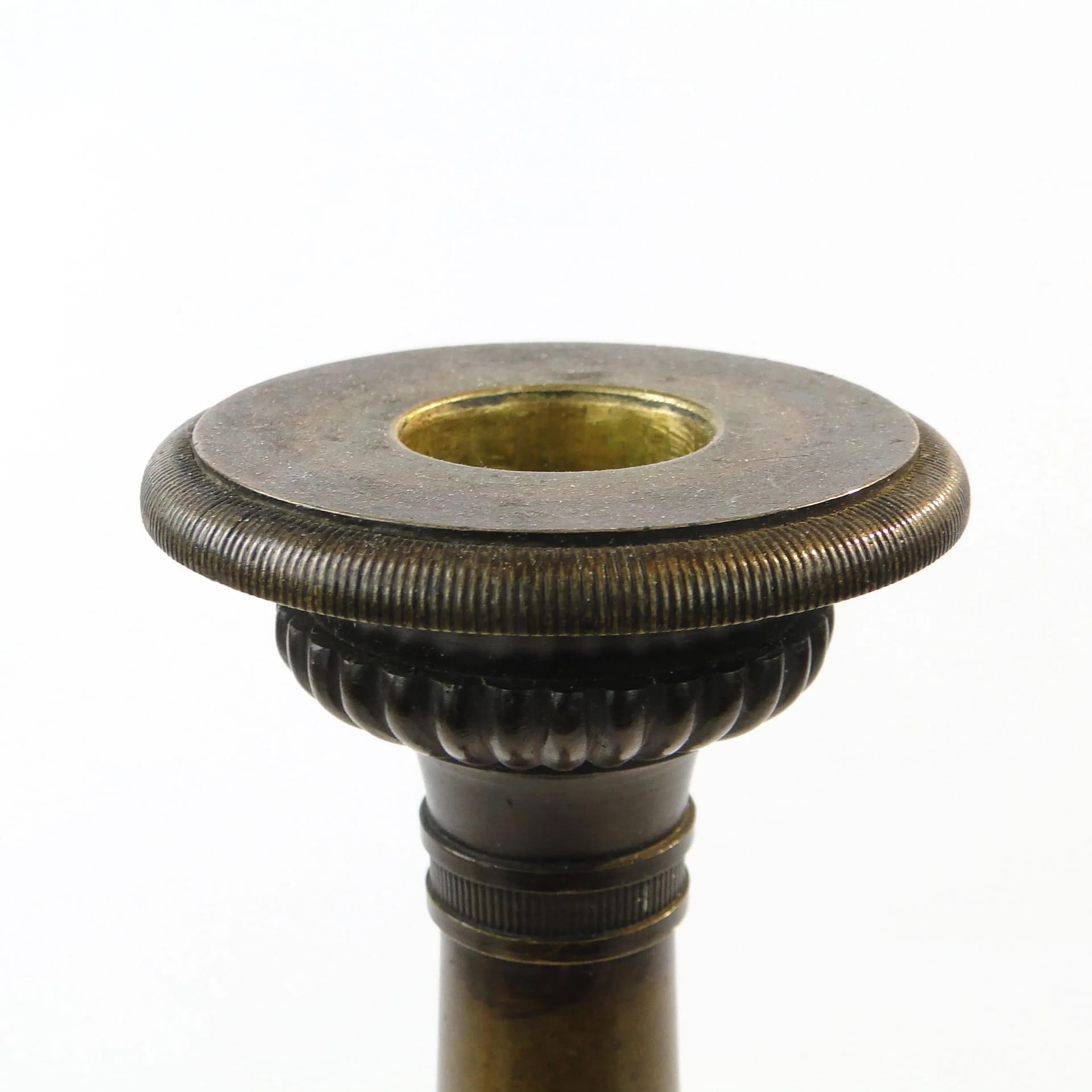 Świecznik empire, brąz ciemny, Francja, początek XX w. - 16749