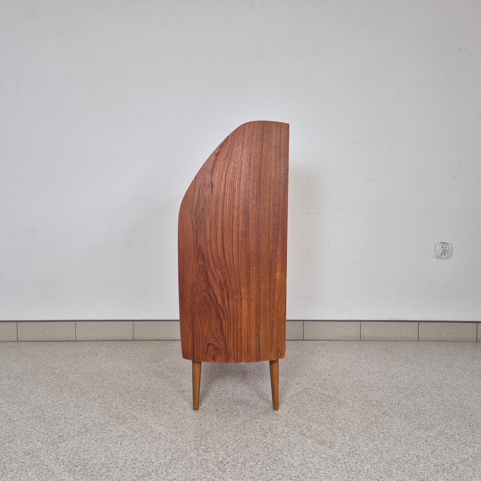 Sekretarzyk, teak brązowy, Norwegia, lata 60. - 228924