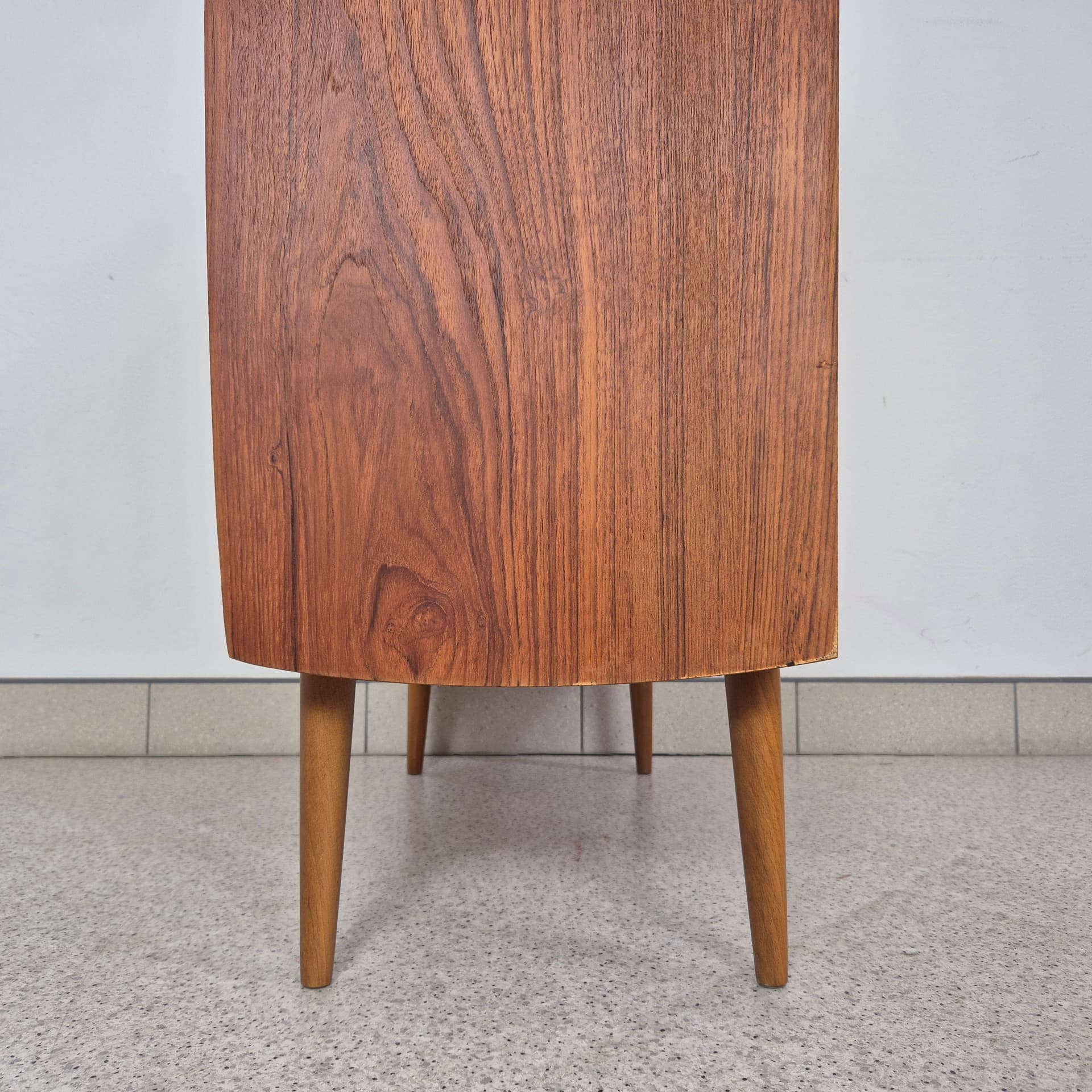 Sekretarzyk, teak brązowy, Norwegia, lata 60. - 228925