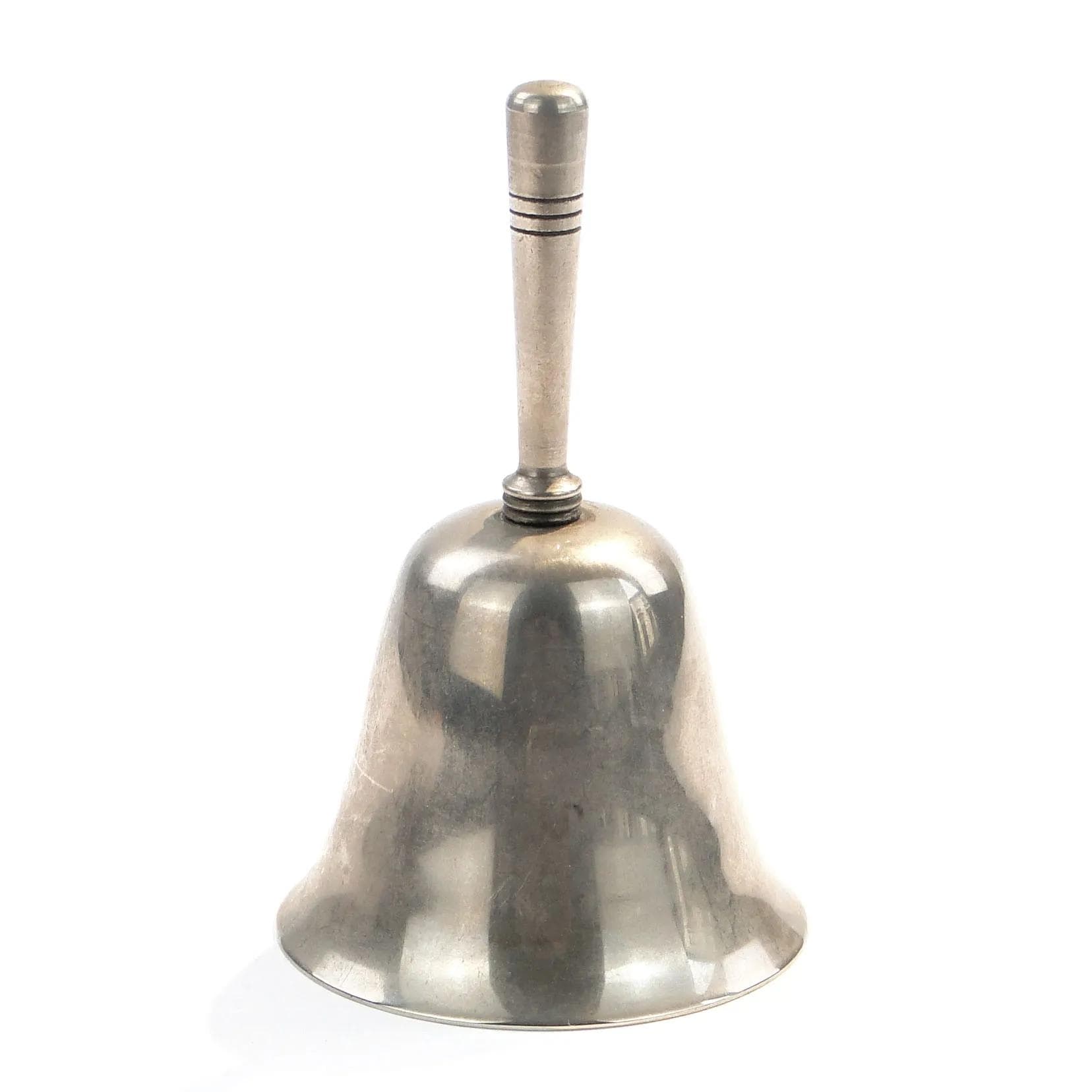 Dzwonek stołowy Art Deco, metal srebrny, Polska, lata 20. - 16738