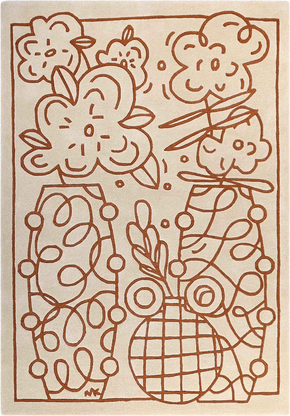 Dywan Florence Terracotta, 240x340 cm, proj. M. Konopacka, wełna, Carpets & More