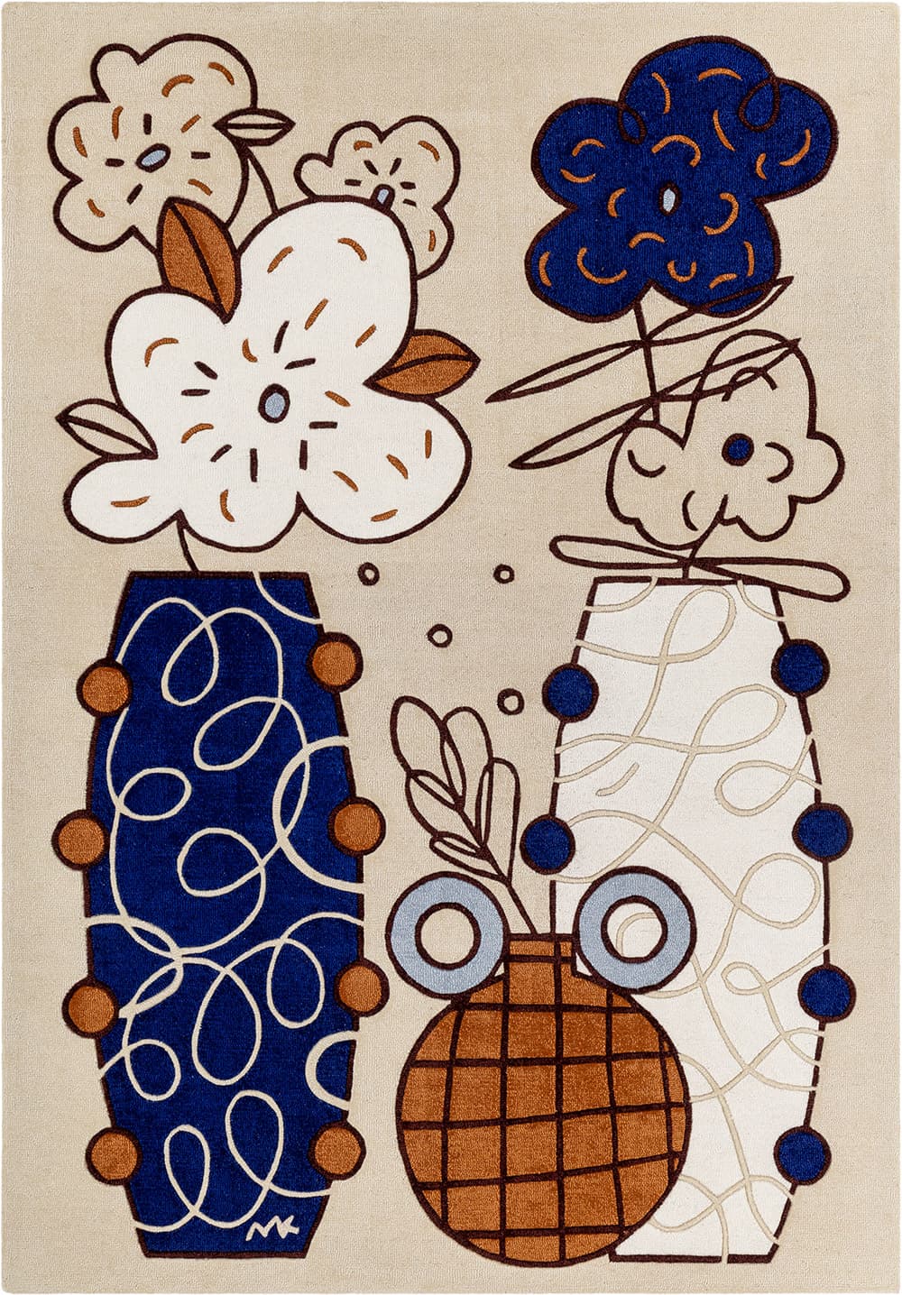 Dywan Florence Ecru, 160x230 cm, proj. M. Konopacka, wełna, Carpets & More - 229290