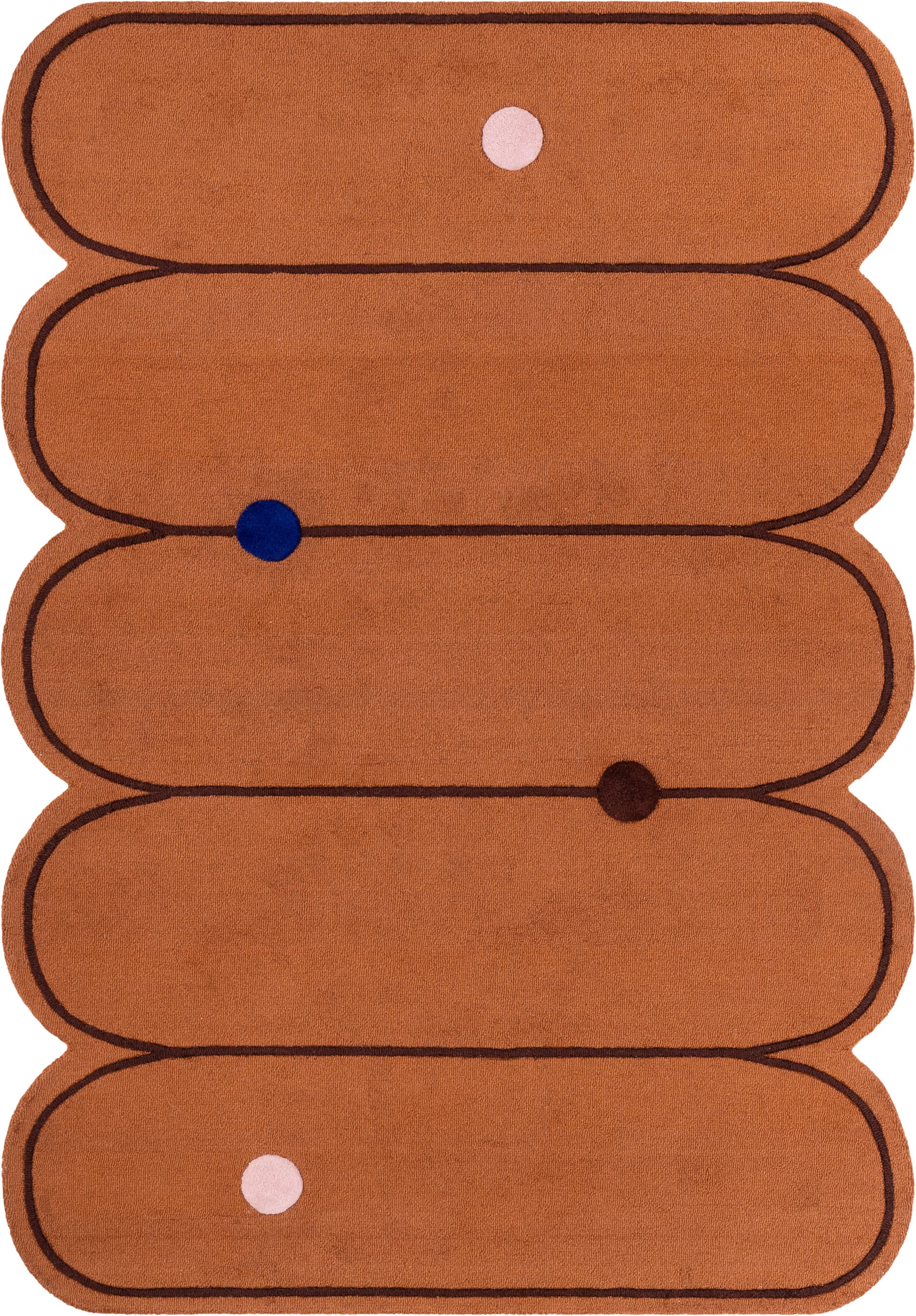 Dywan Paris Terracotta 200x300 cm, proj. M. Konopacka, wełna, Carpets & More