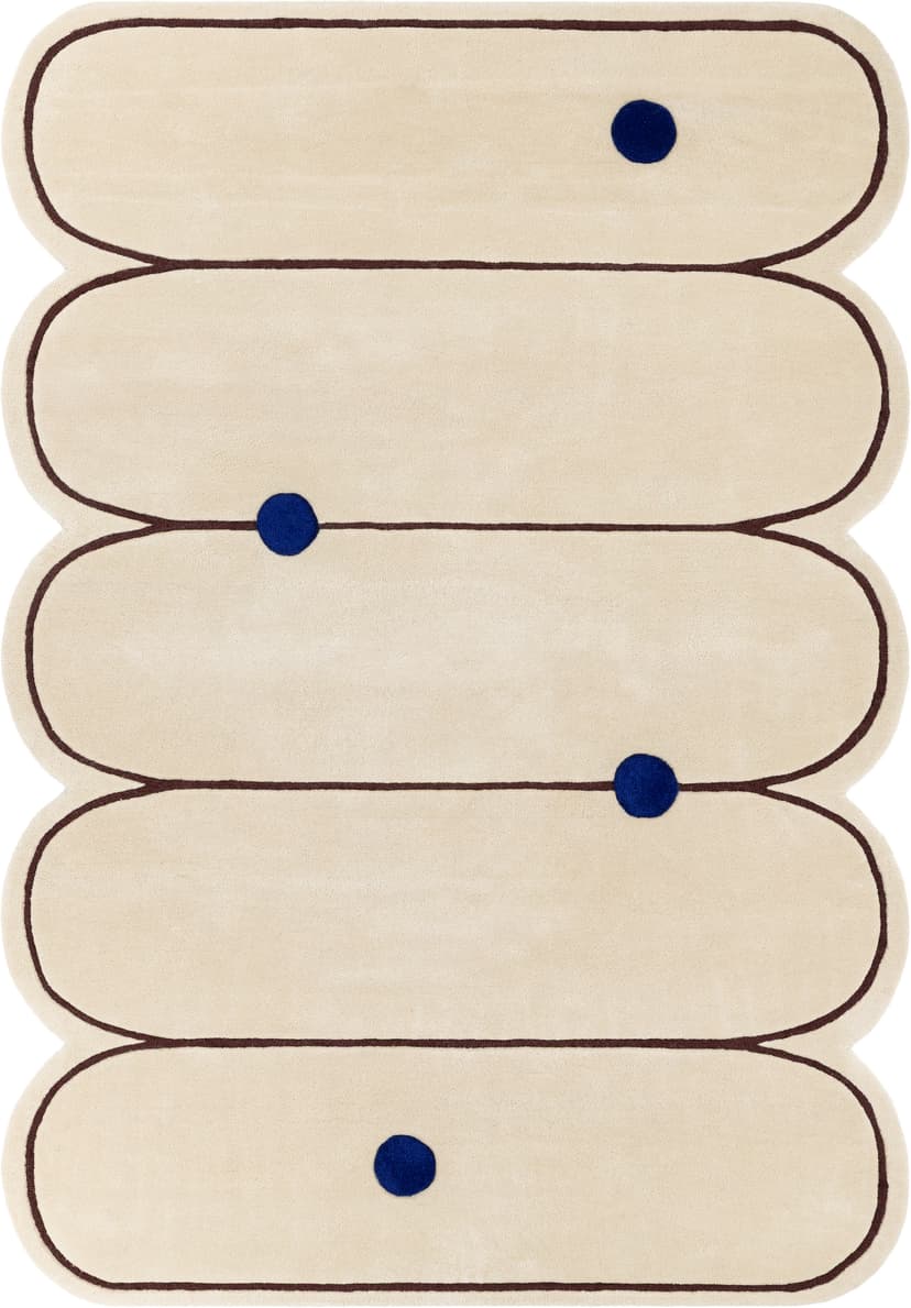 Dywan Paris Ecru 160x230 cm, proj. M. Konopacka, wełna, Carpets & More