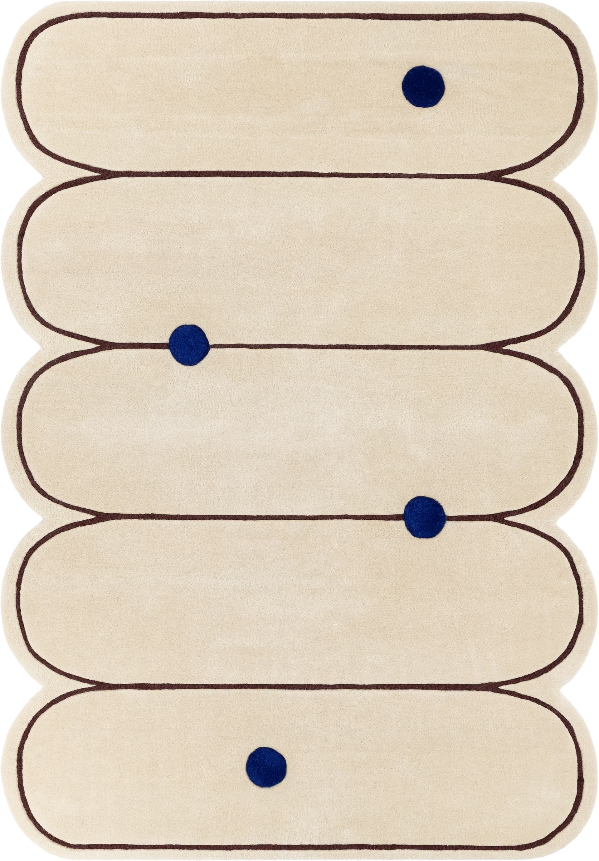 Dywan Paris Ecru 200x300 cm, proj. M. Konopacka, wełna, Carpets & More