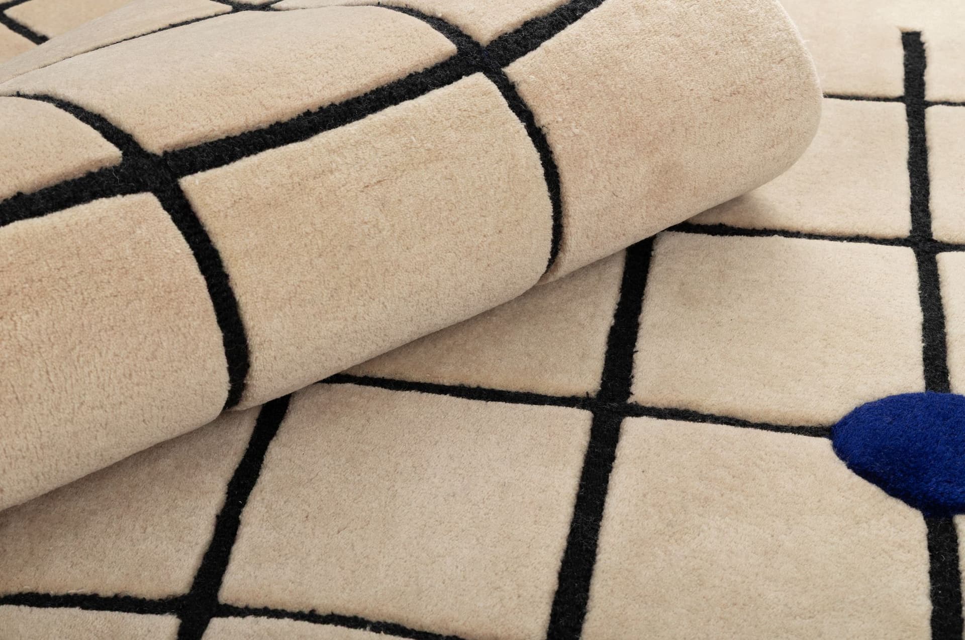 Dywan London Cobalt 300x400 cm, proj. M. Konopacka, wełna, Carpets & More - 240203