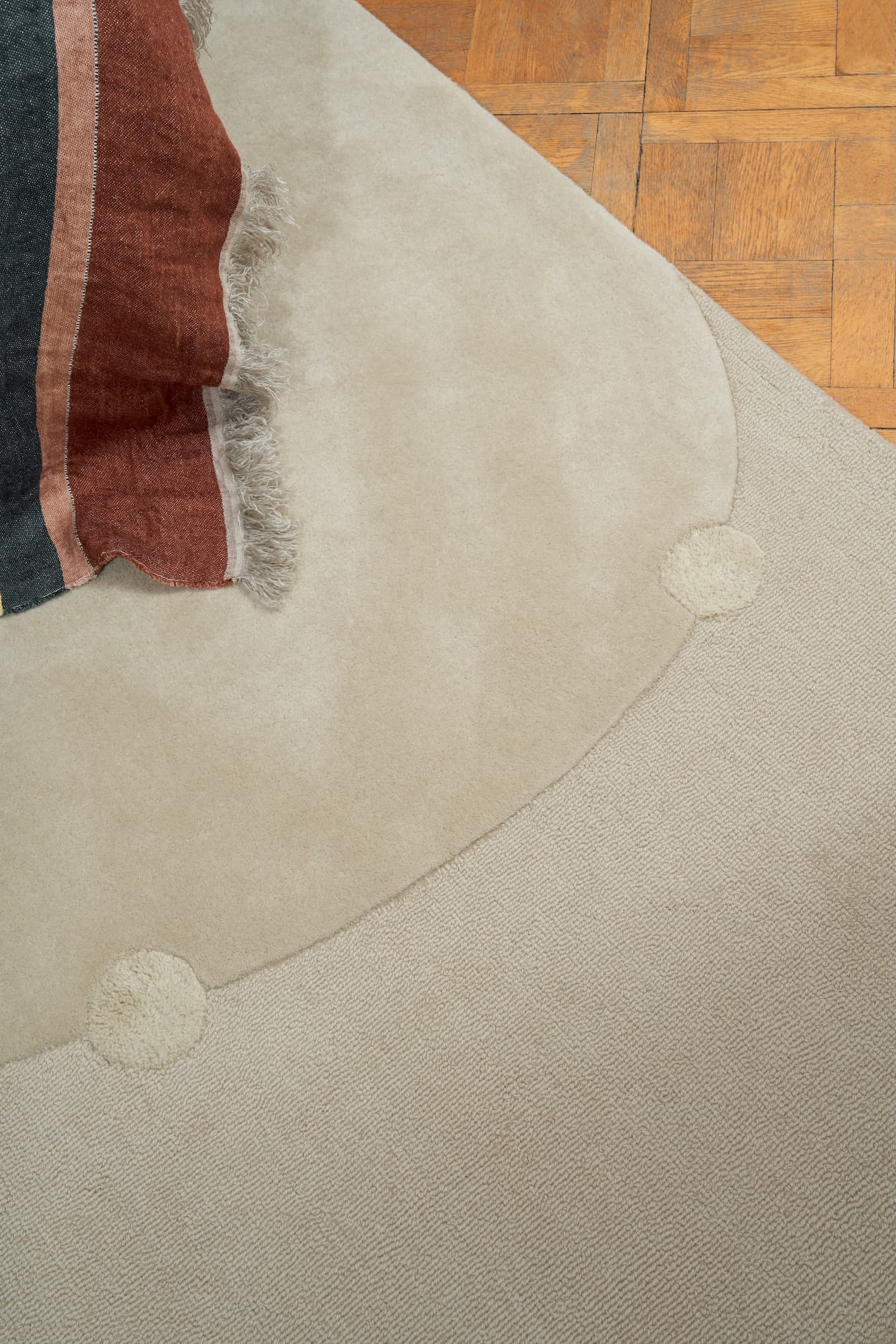 Dywan Gdynia Terracotta 160x230 cm, proj. M. Konopacka, wełna, Carpets & More - 240312